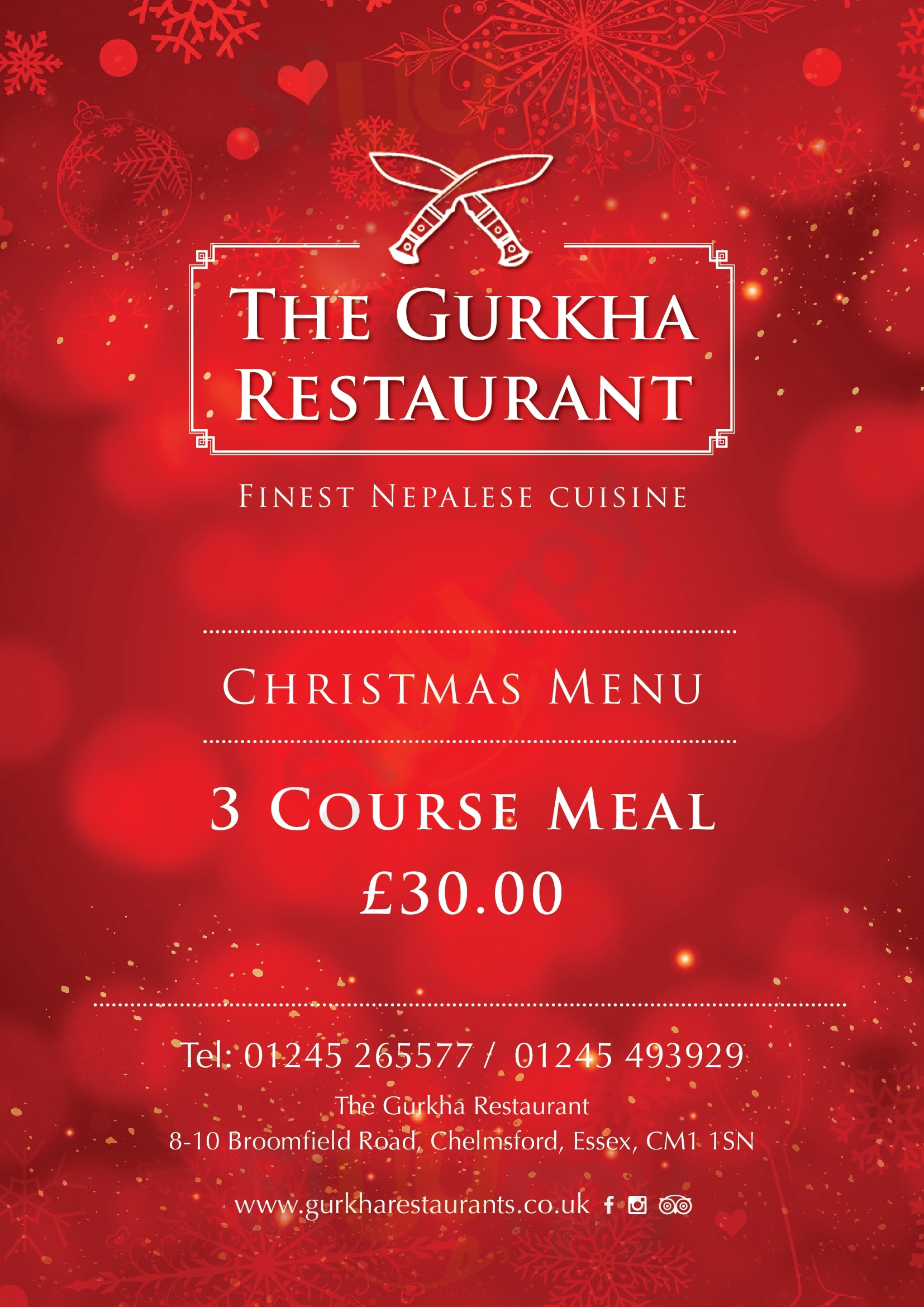 The Gurkha Restaurant Chelmsford Menu - 1