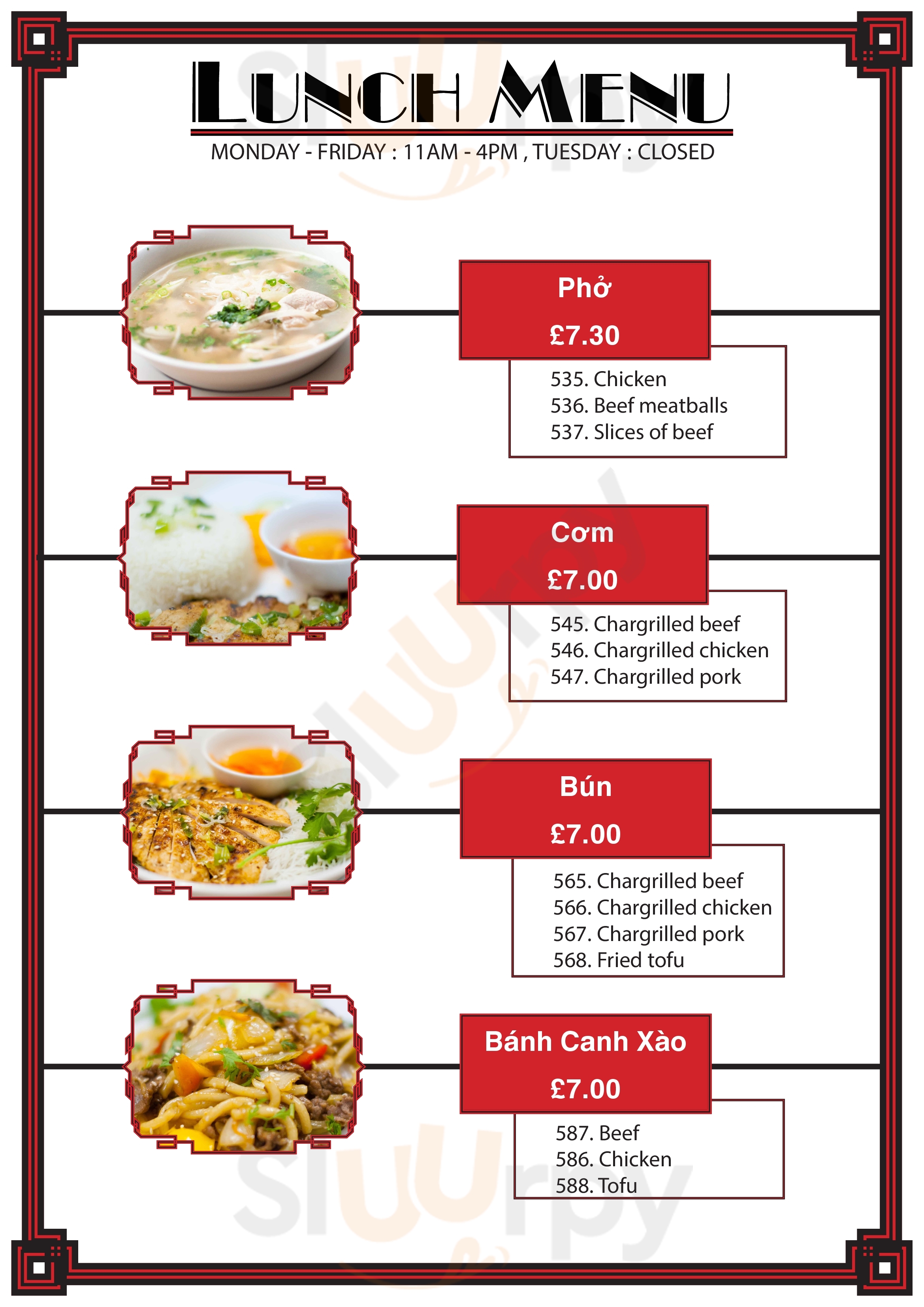 Eat Saigon Northampton Menu - 1