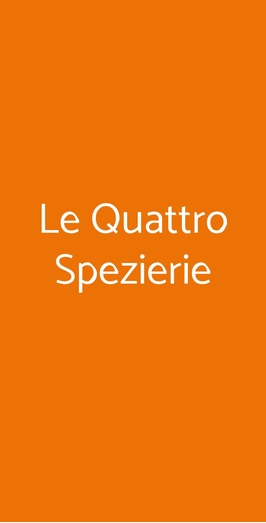 Le Quattro Spezierie, Lecce