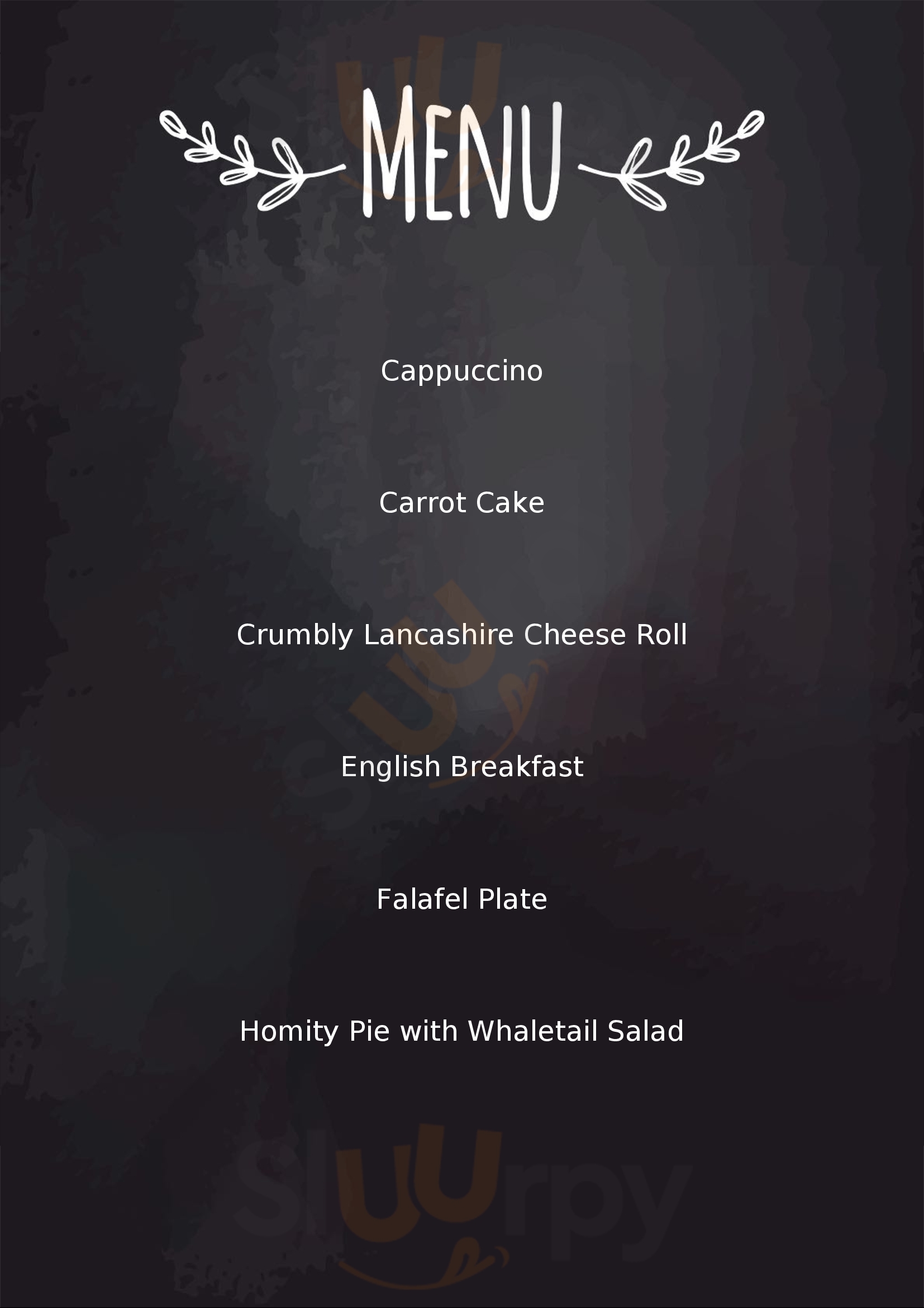 The Whale Tail Lancaster Menu - 1