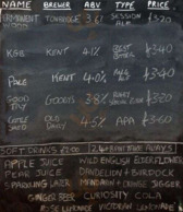 One Inn The Wood menu