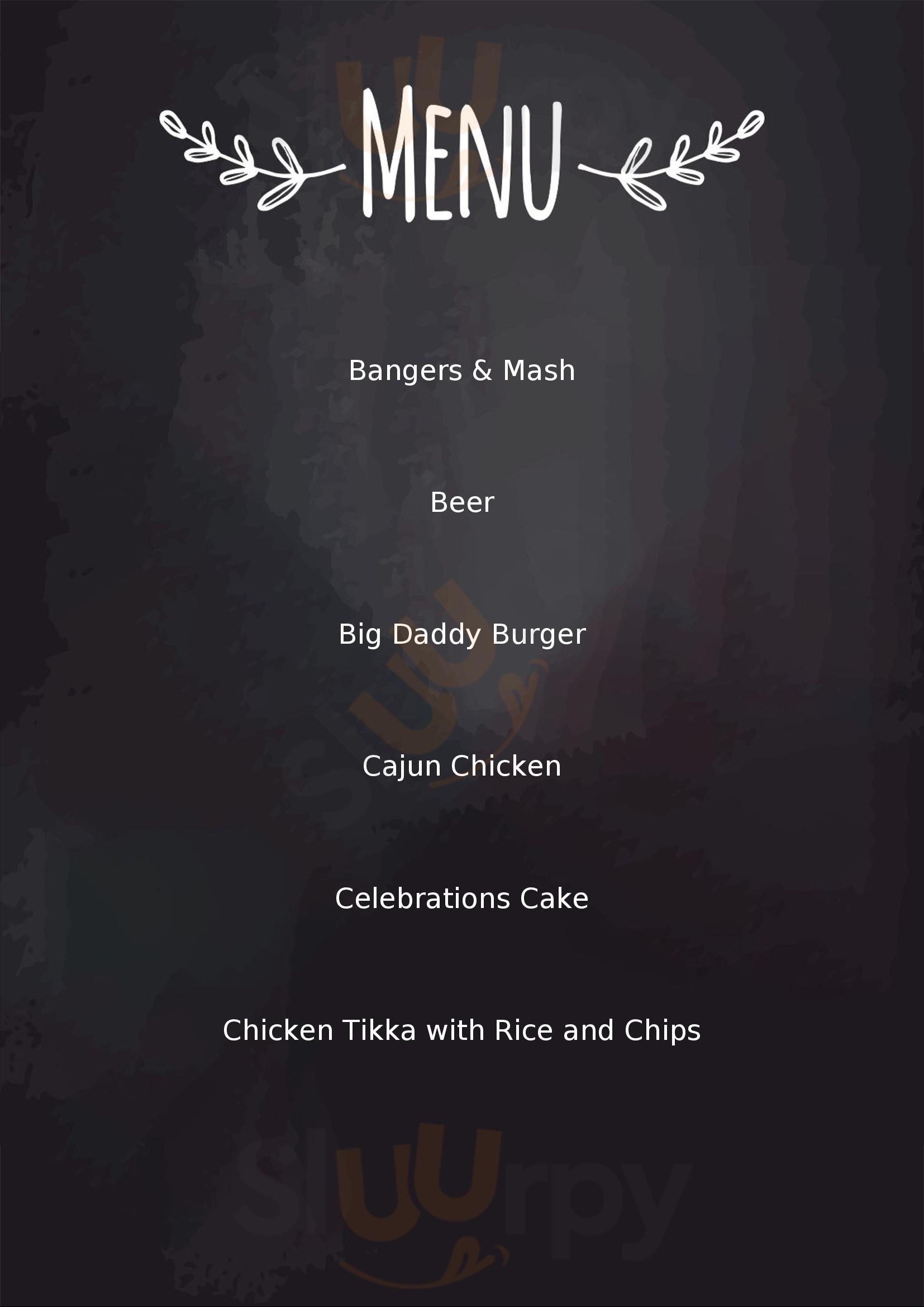The Union Arms Tyldesley Menu - 1