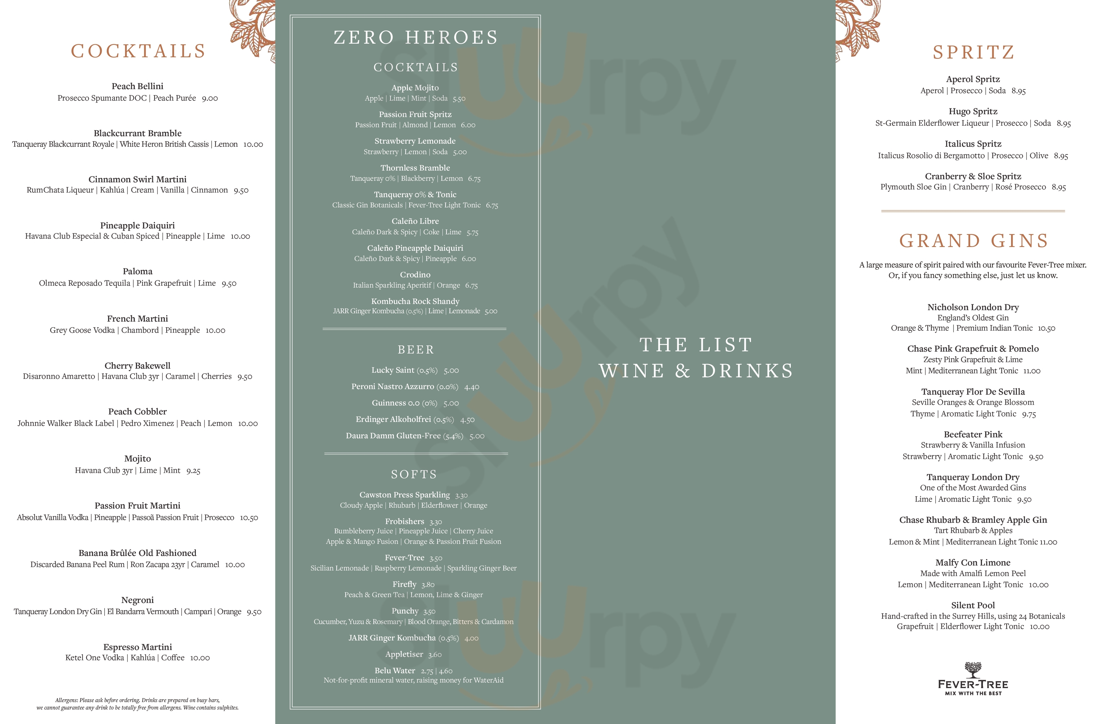 The Embankment Bedford Menu - 1