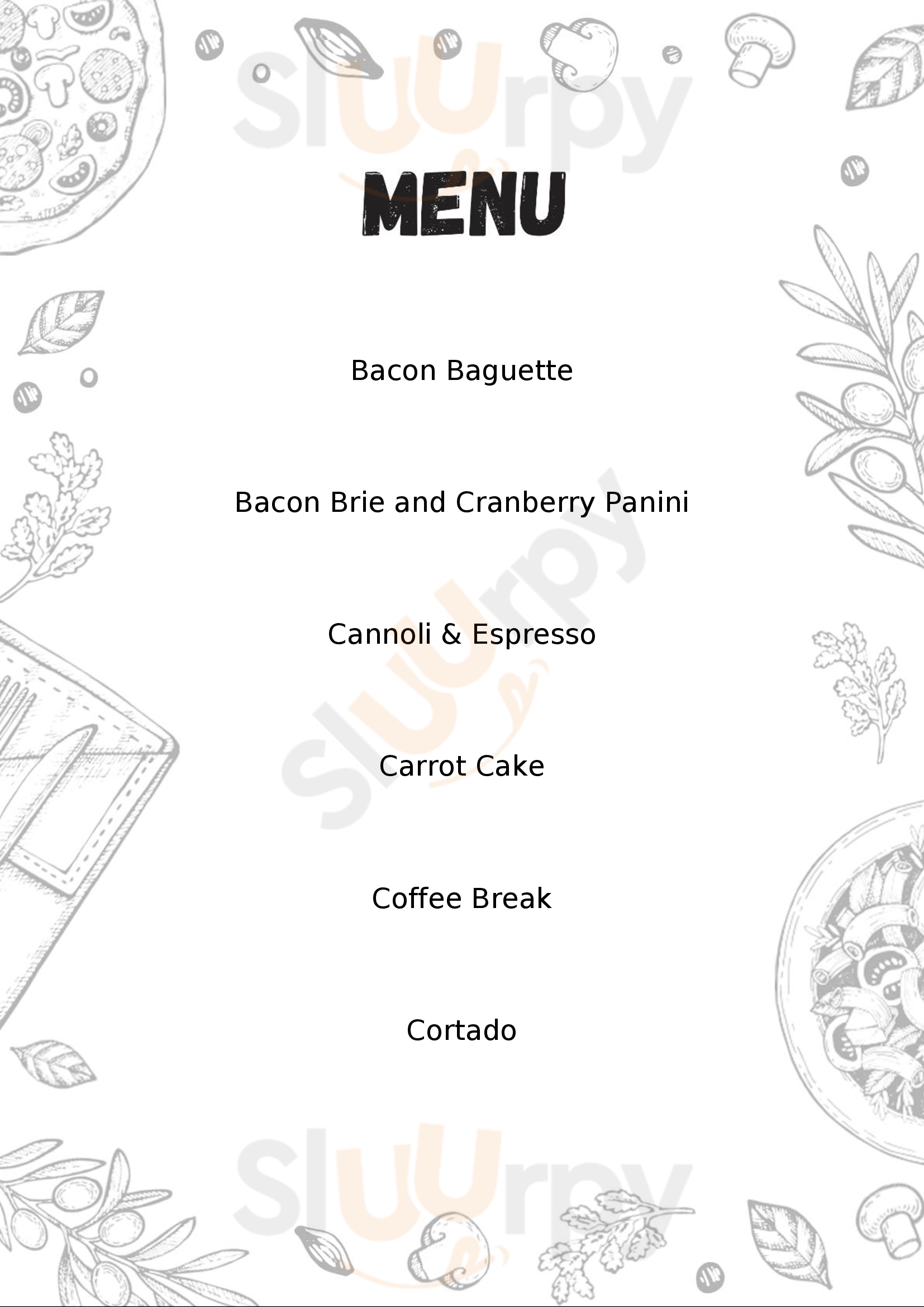 Marco's Cafe Barry Menu - 1