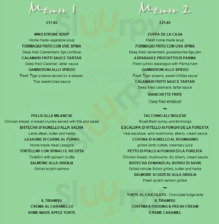 Menu 2023 - La Collina in London