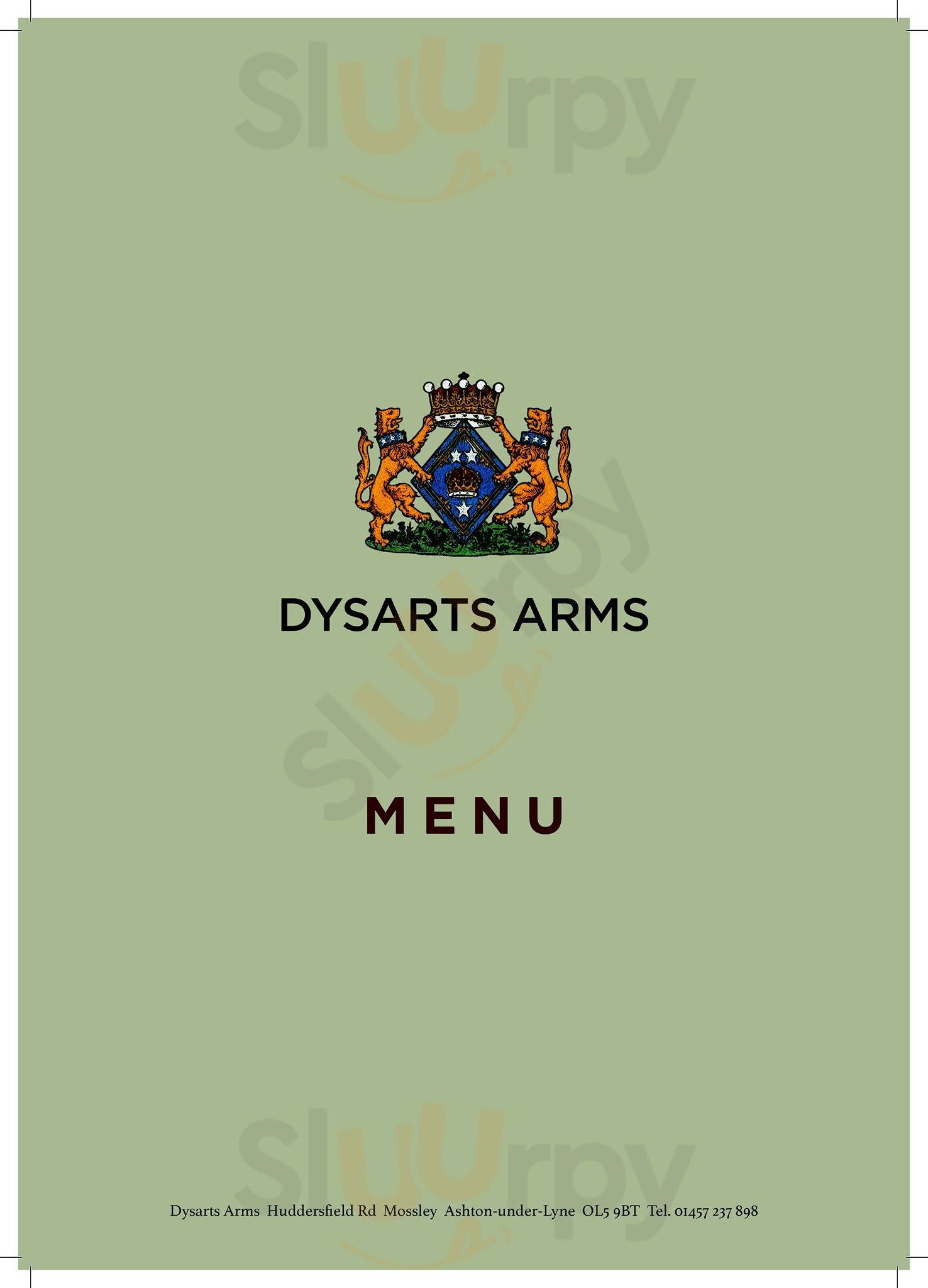 Dysarts Arms Mossley Menu - 1