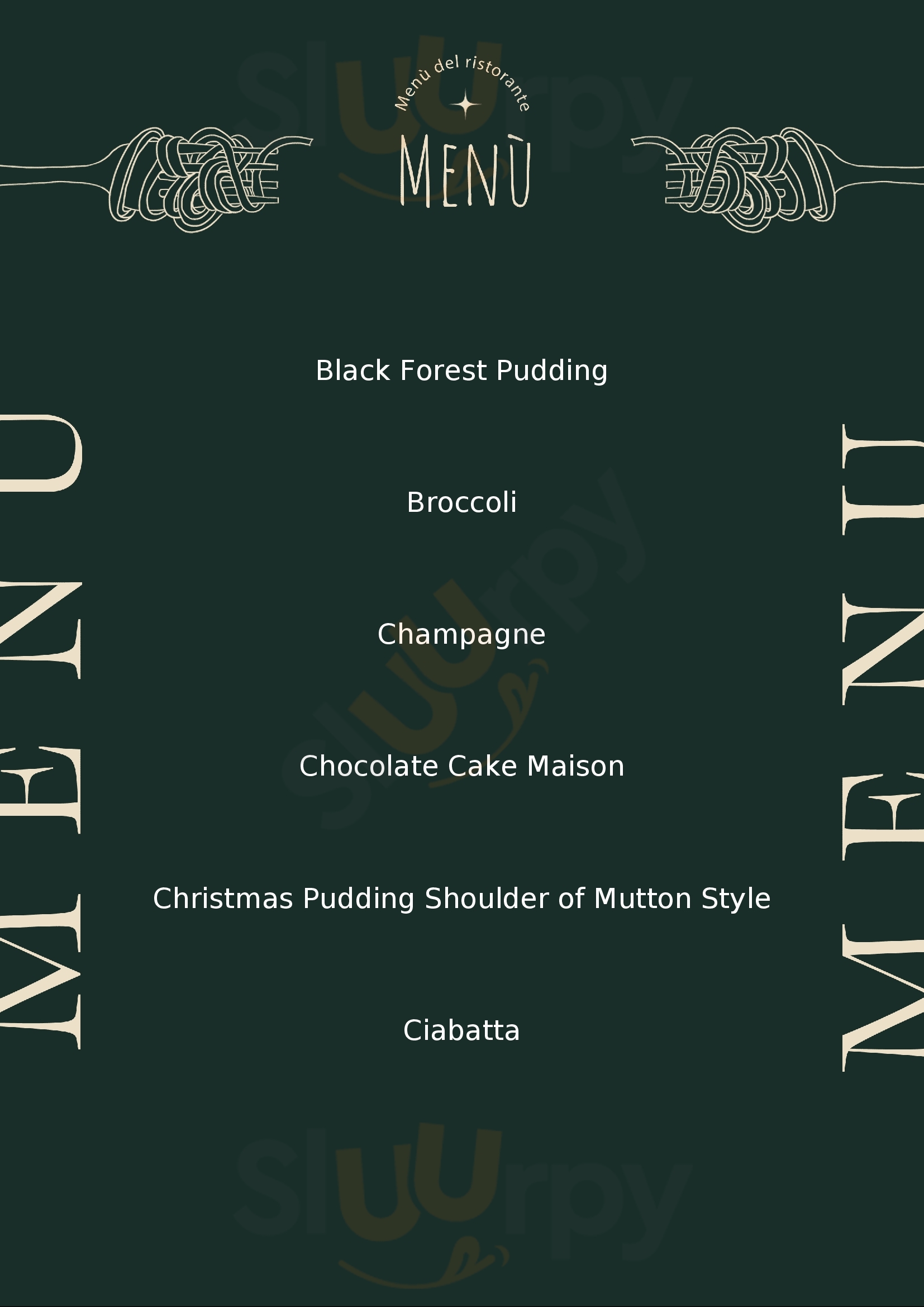 The Shoulder Of Mutton Reading Menu - 1