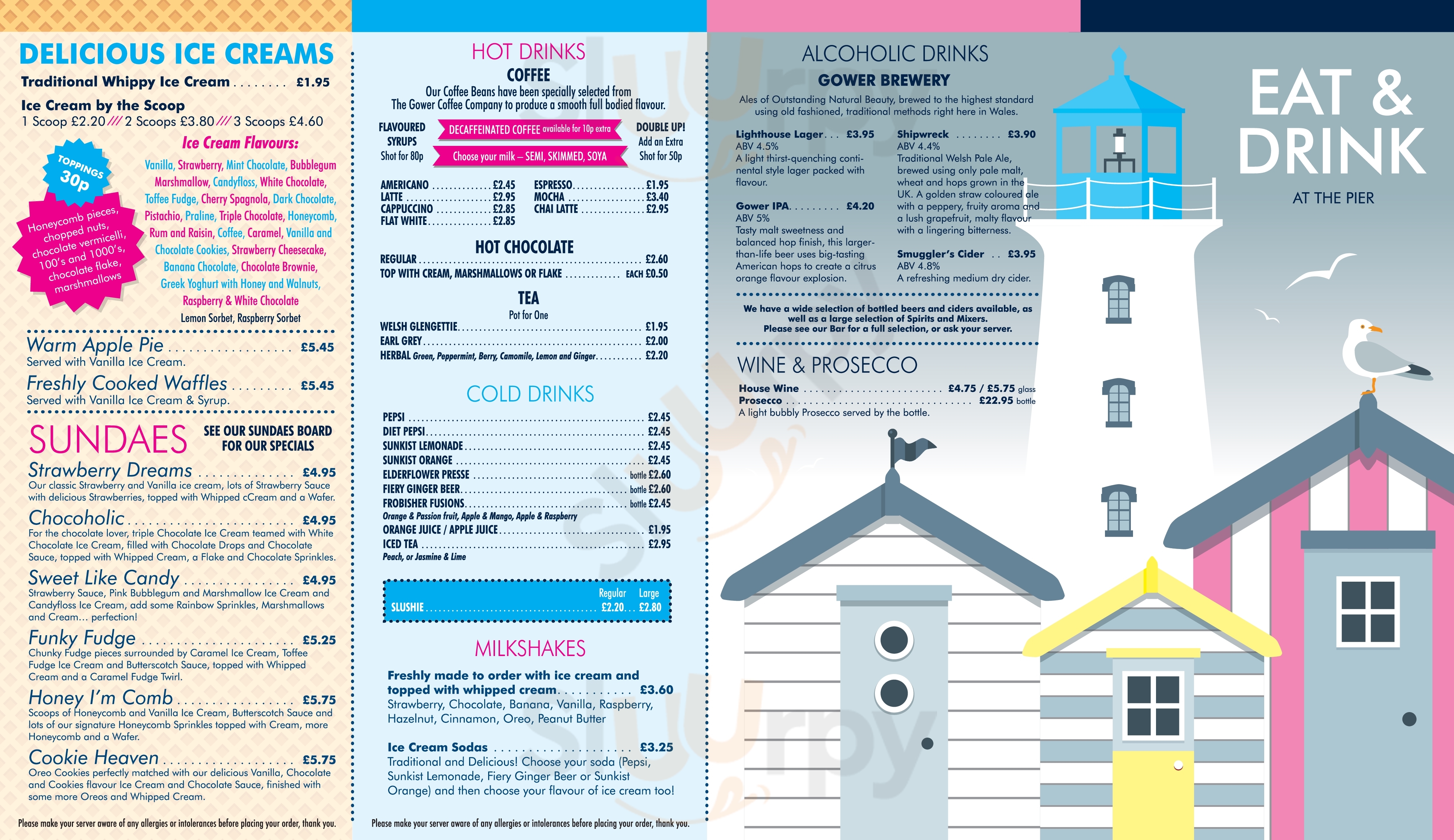 Beach Hut Cafe Mumbles Menu - 1