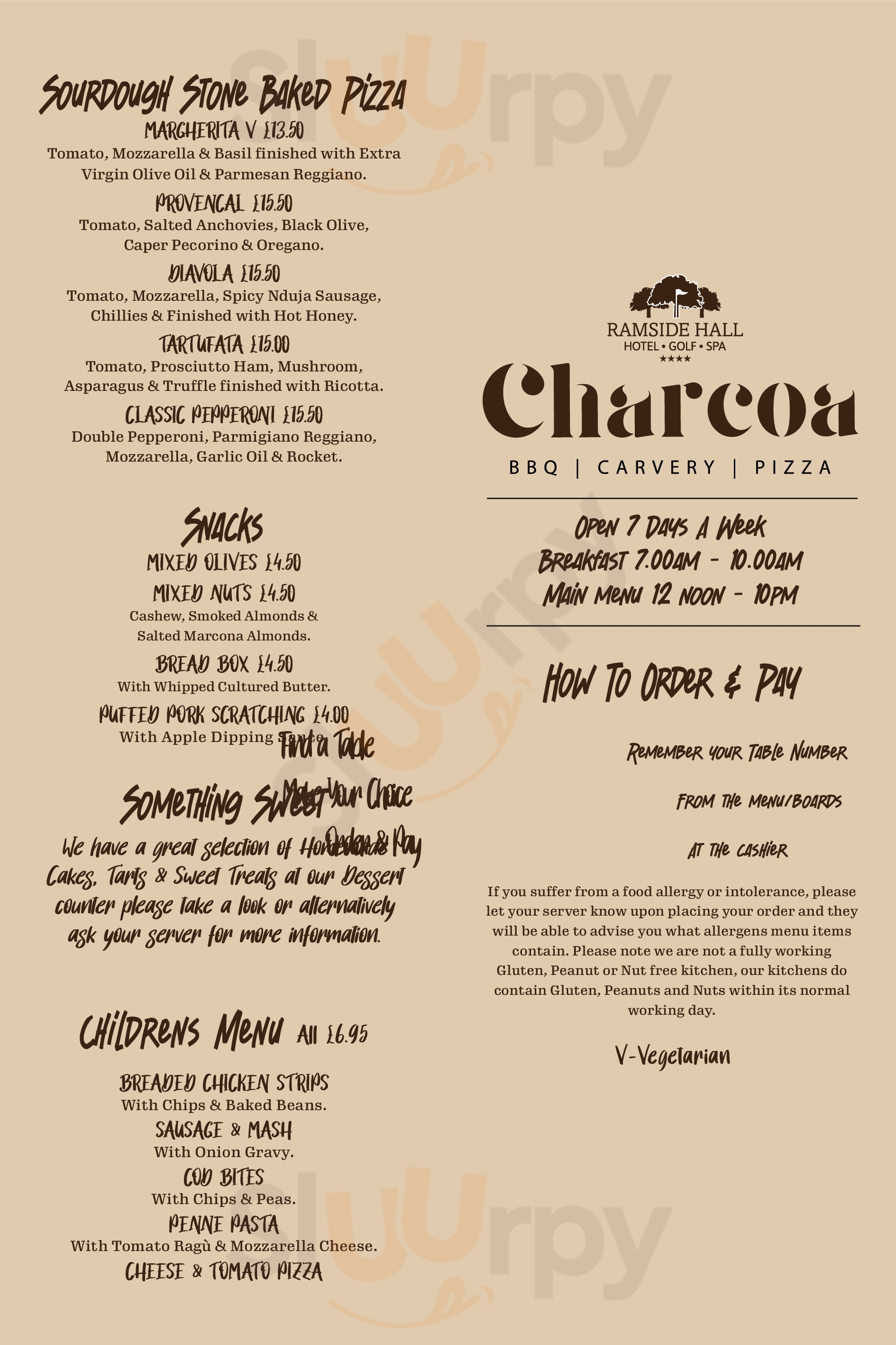 Main Menu - Fusion Restaurant