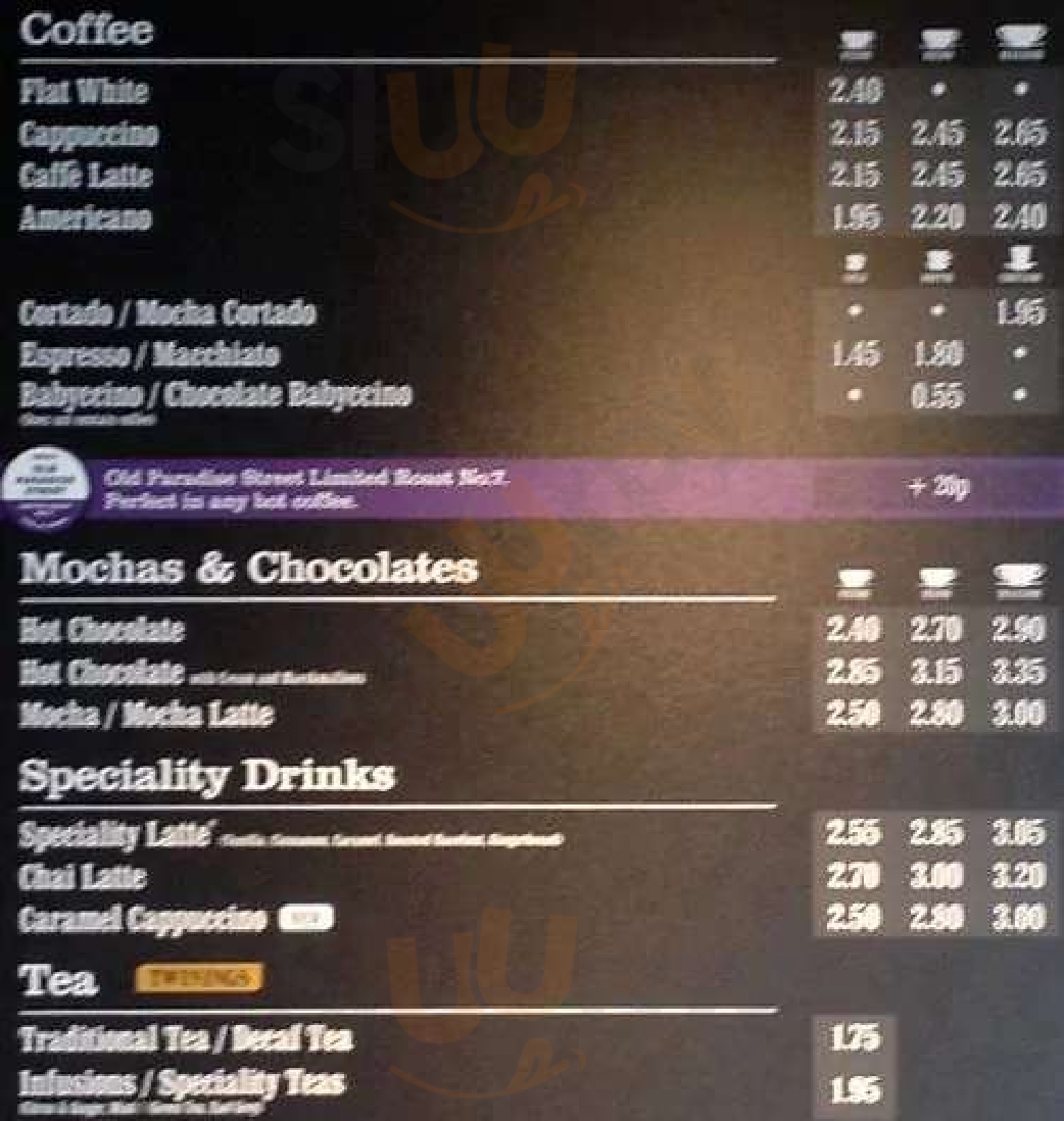 Costa Luton Menu - 1