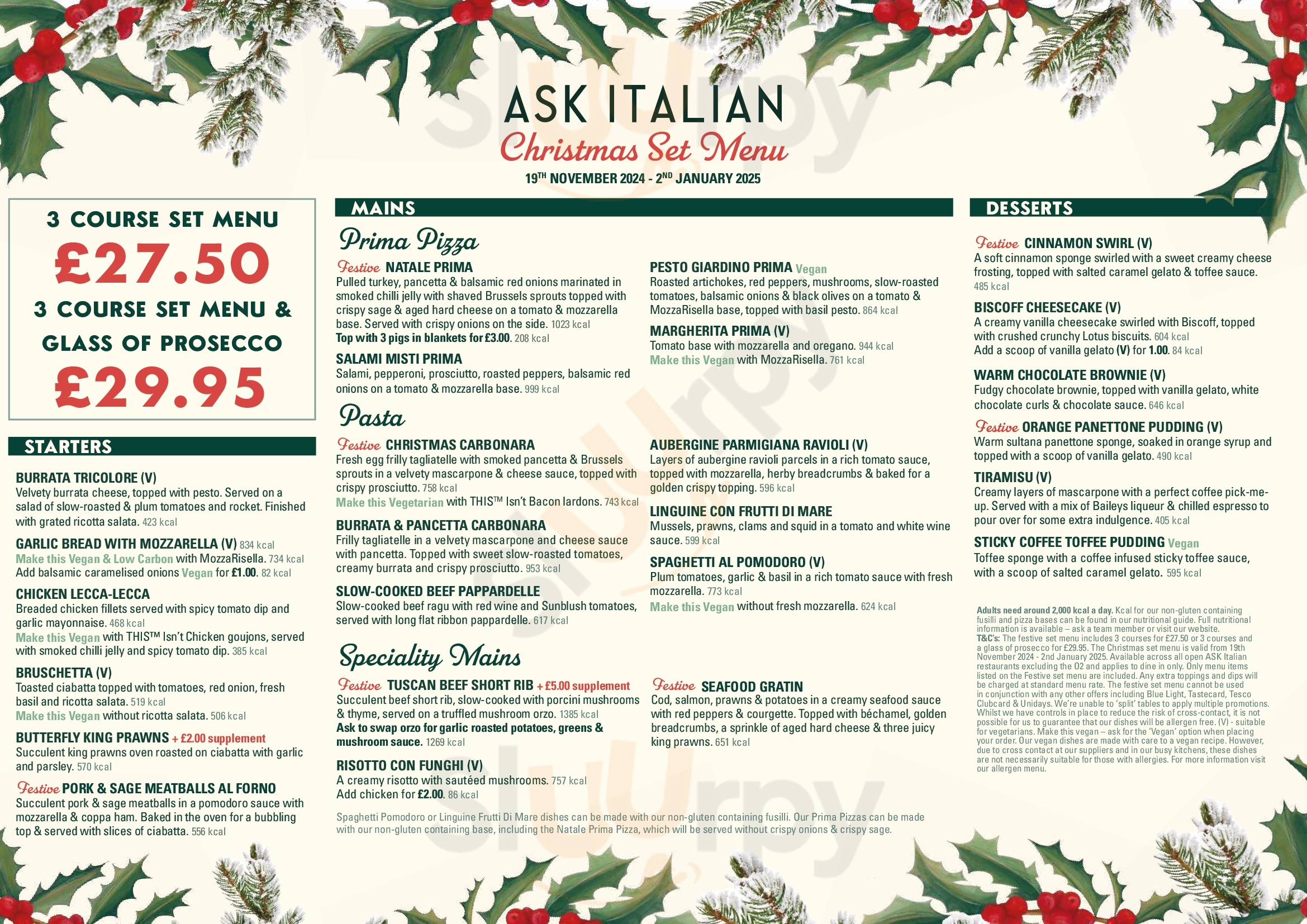 Ask Italian - Aberdeen Aberdeen Menu - 1