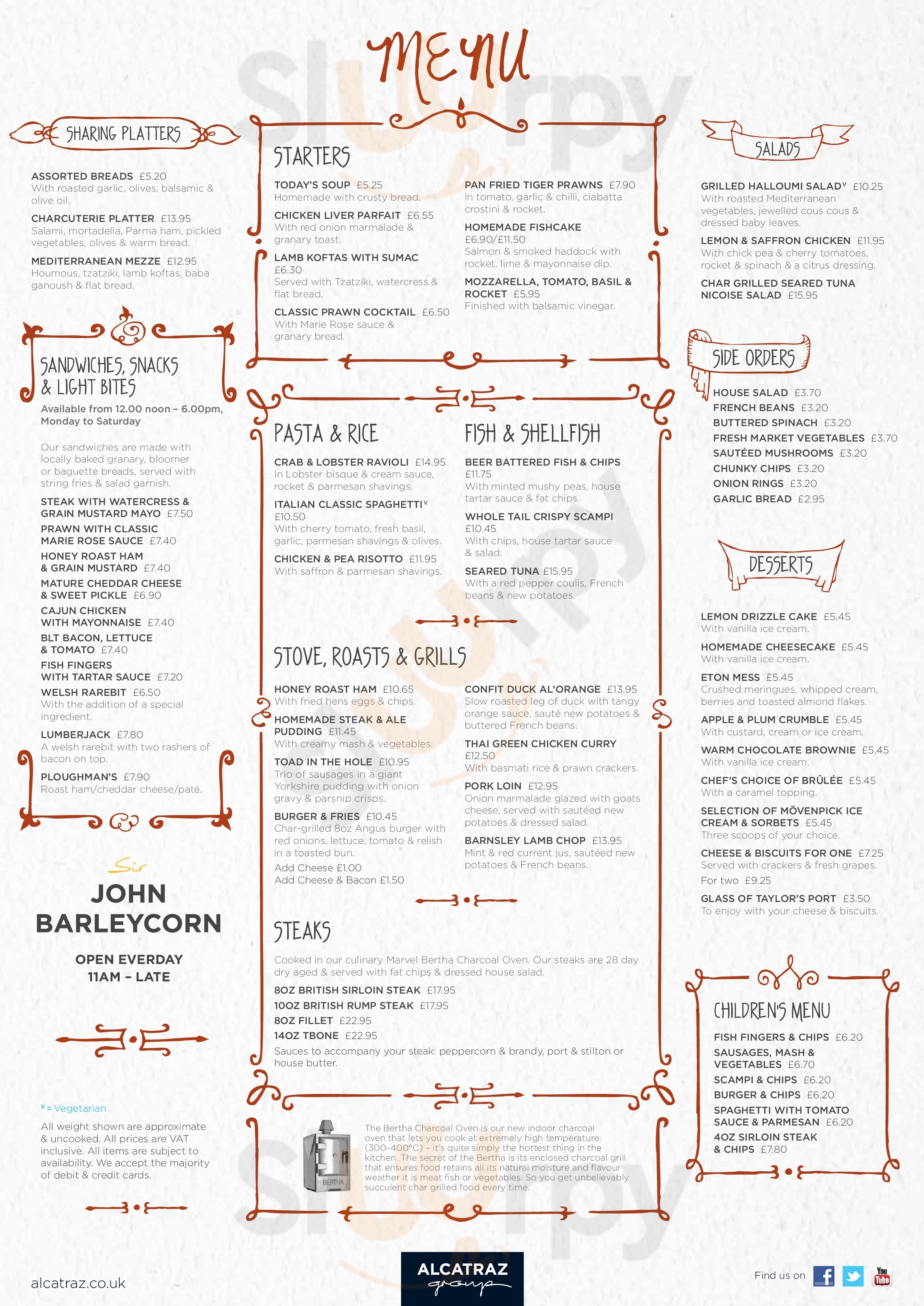 Sir John Barleycorn men Cadnam Main Menu Sluurpy