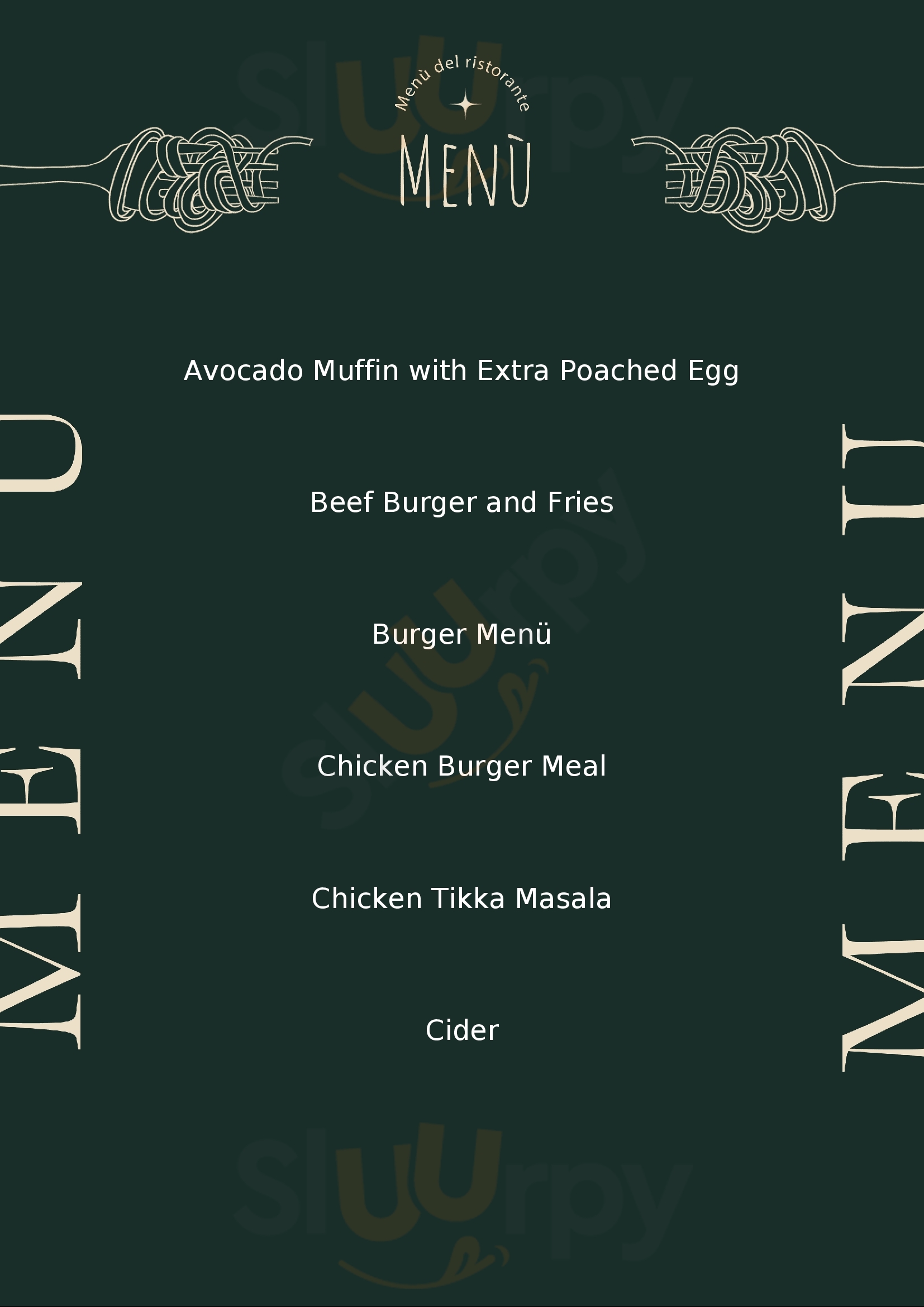 The London And County Eastbourne Menu - 1
