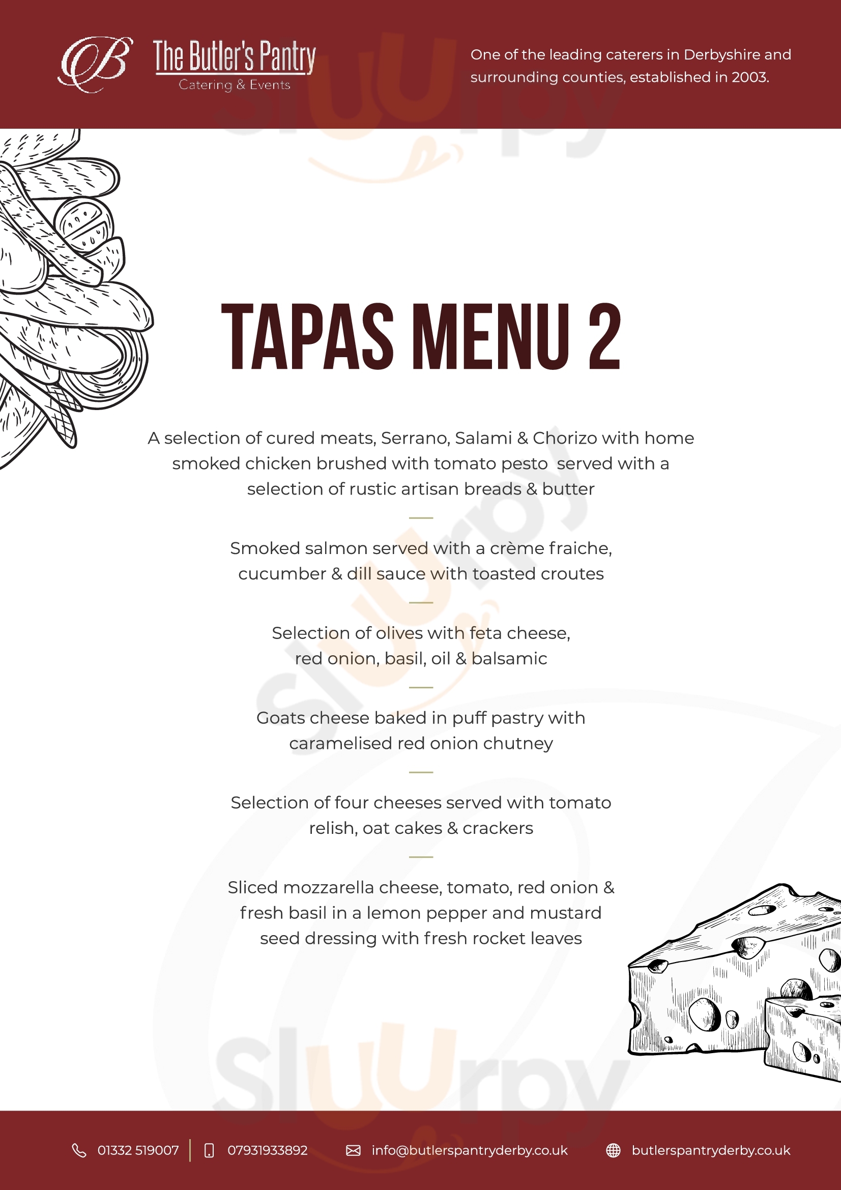 Butlers Pantry Derby Menu - 1