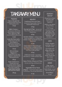 The Early Bird menu