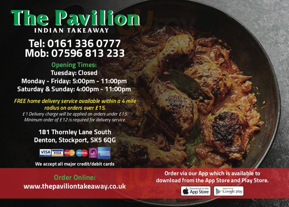 Main Menu - The Pavilion