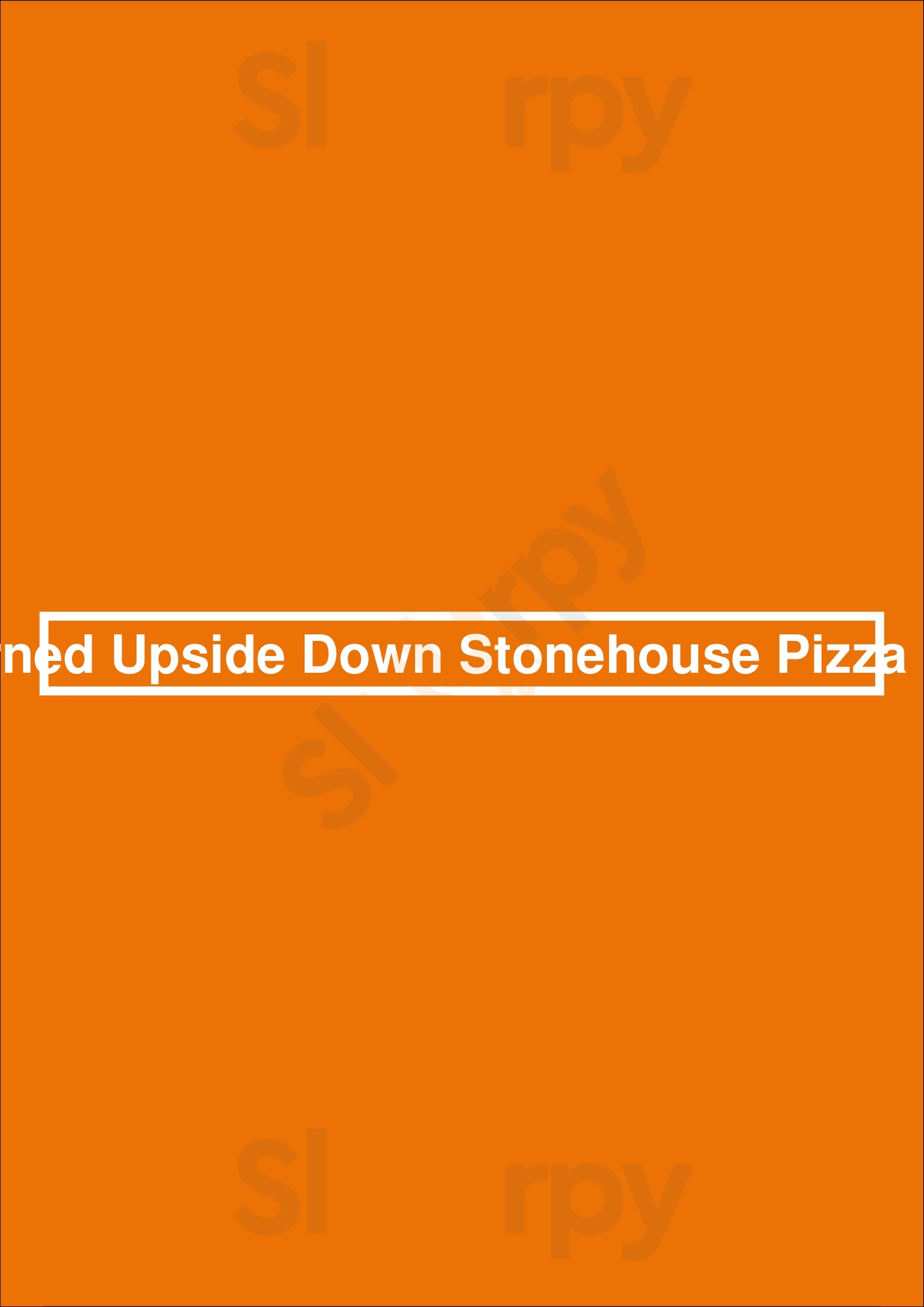 World Turned Upside Down Stonehouse Pizza & Carvery Reading Menu - 1