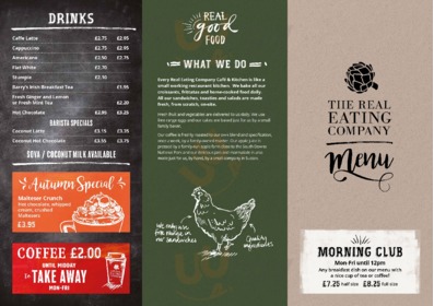 Real Eating Company Cafe & Kitchen menu