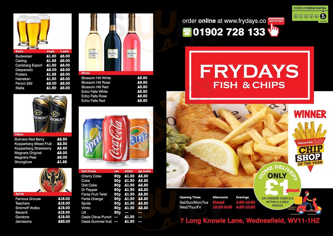 Main Menu - Frydays Fish & Chips