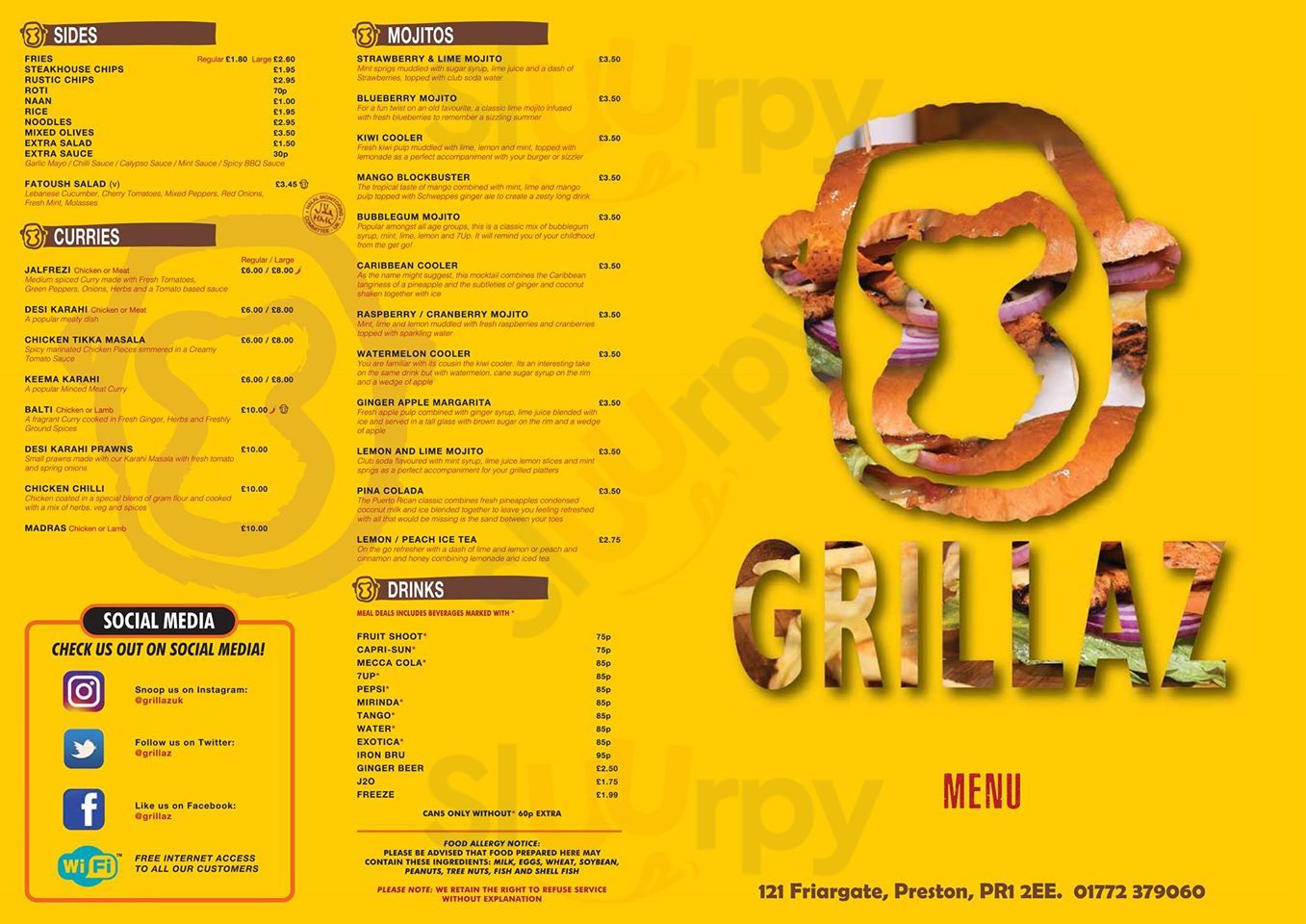 Grillaz Preston Menu - 1
