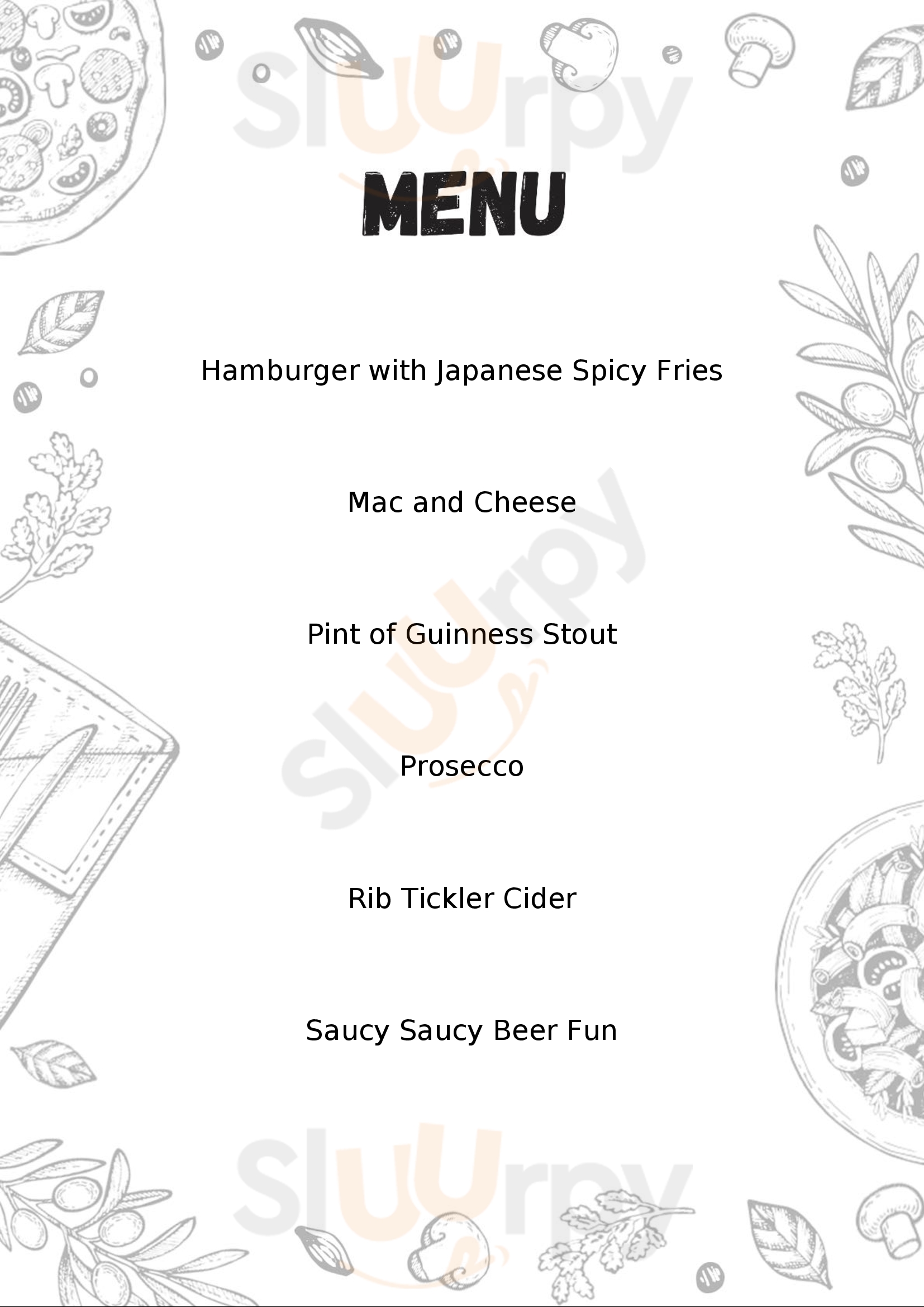 The Stand Off Exeter Menu - 1