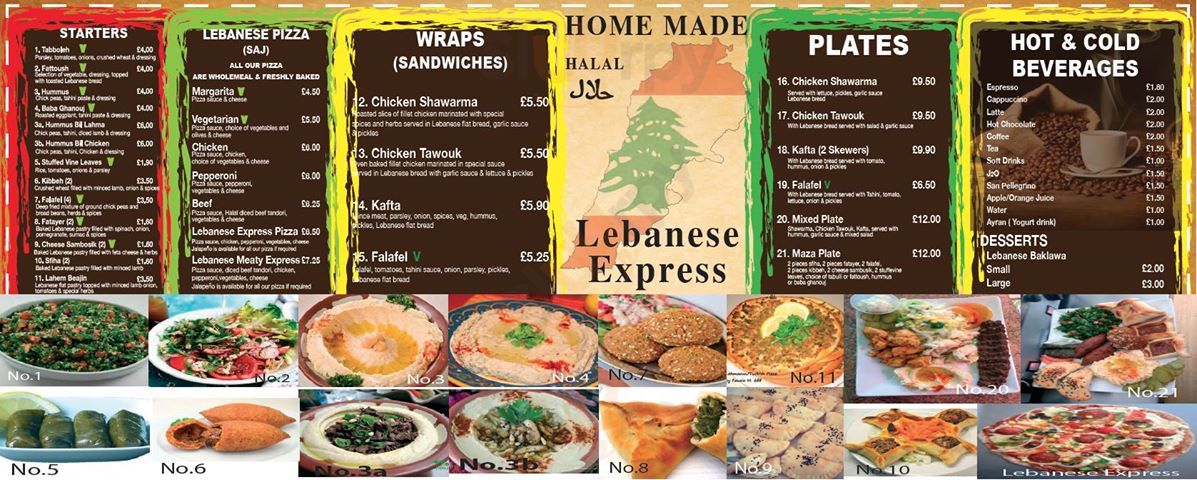 Lebanese Delicafe' Kingston upon Thames Menu - 1