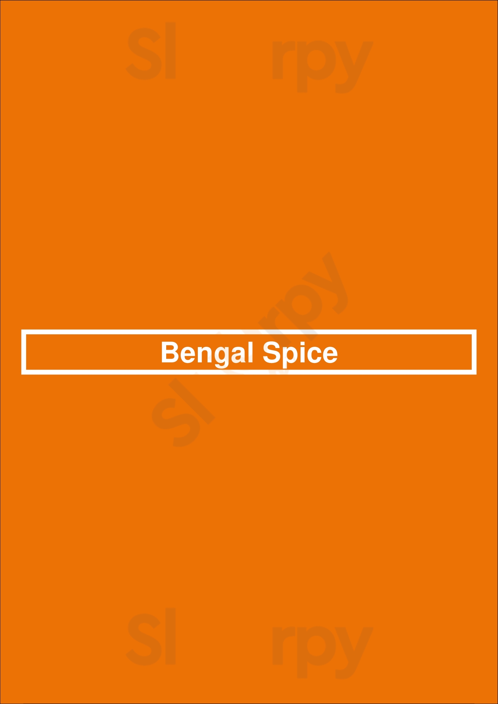 Bengal Spice Wolverhampton Menu - 1