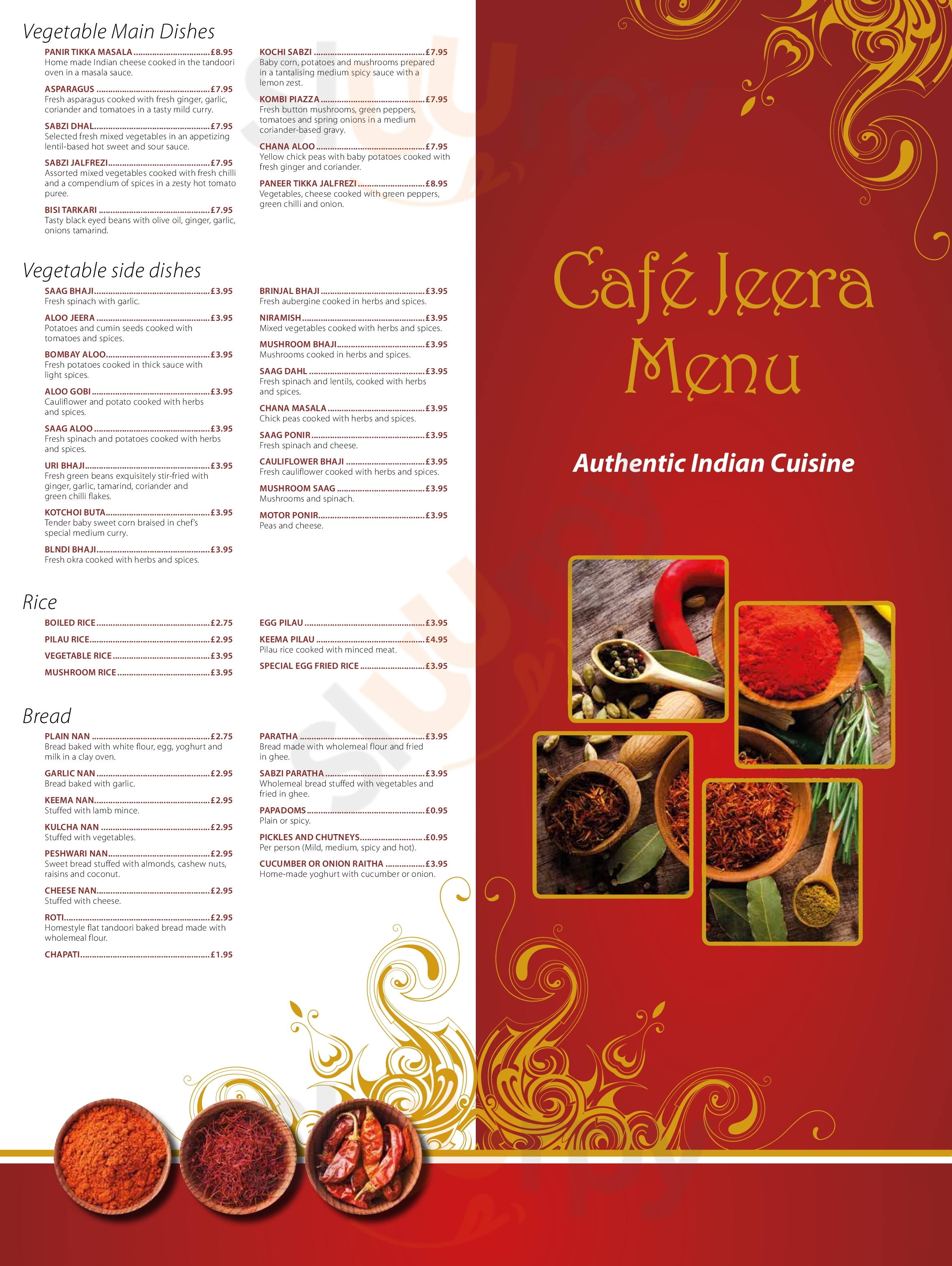 Cafe Jeera St Albans Menu - 1