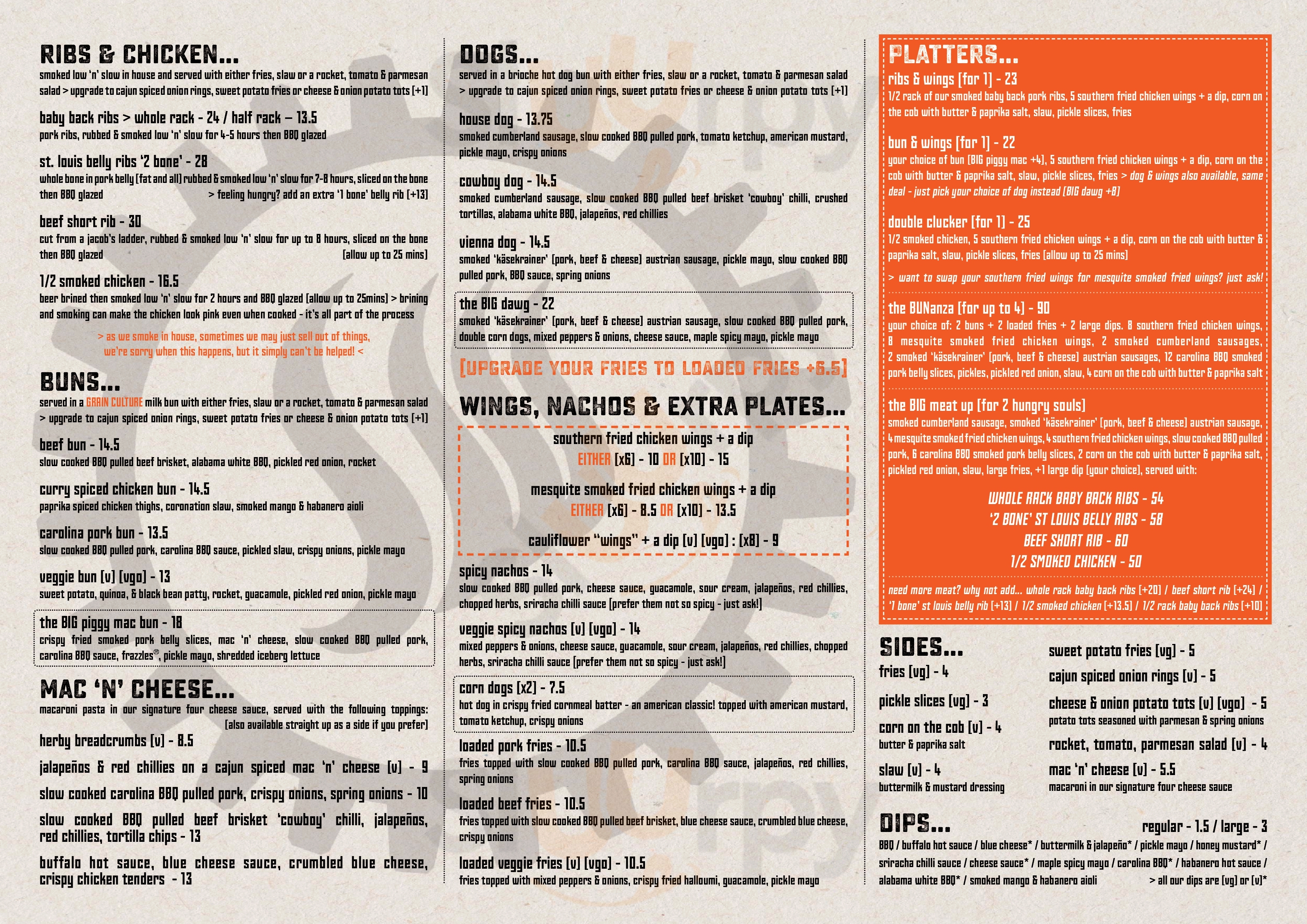 Smokeworks - Free School Lane Cambridge Menu - 1