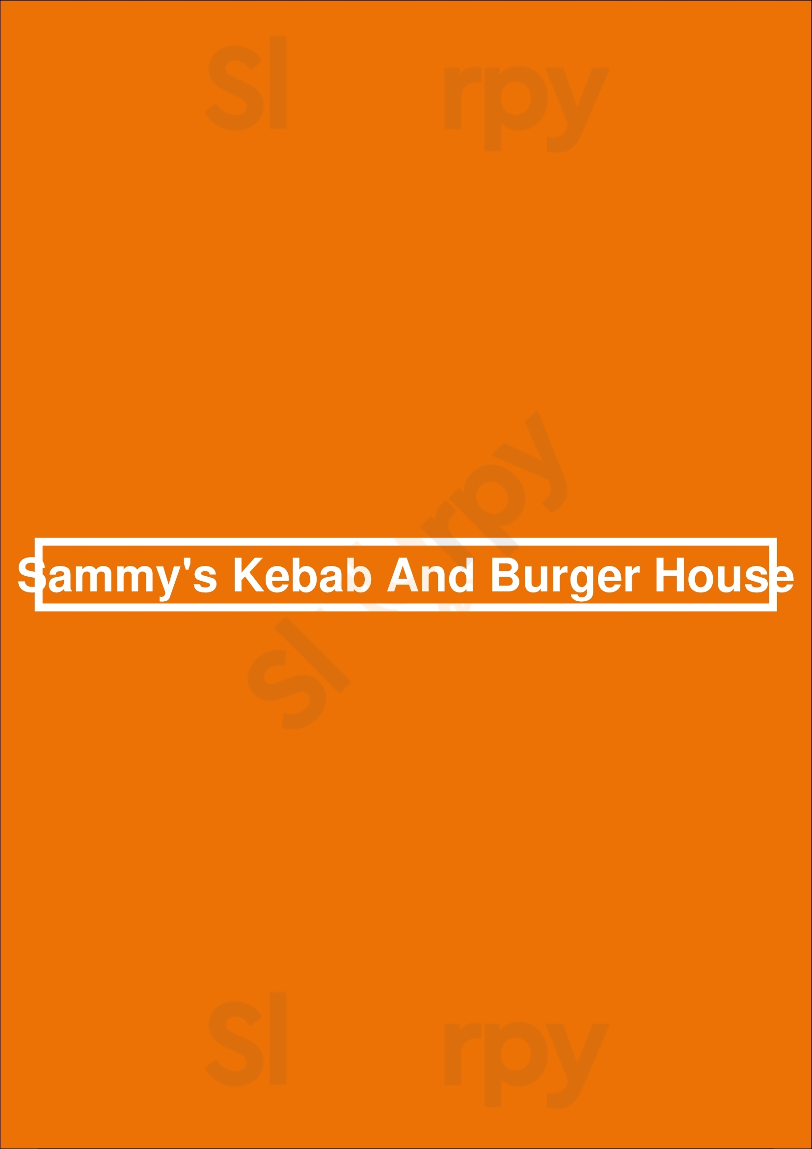 Sammy's Kebab And Burger House Swindon Menu - 1