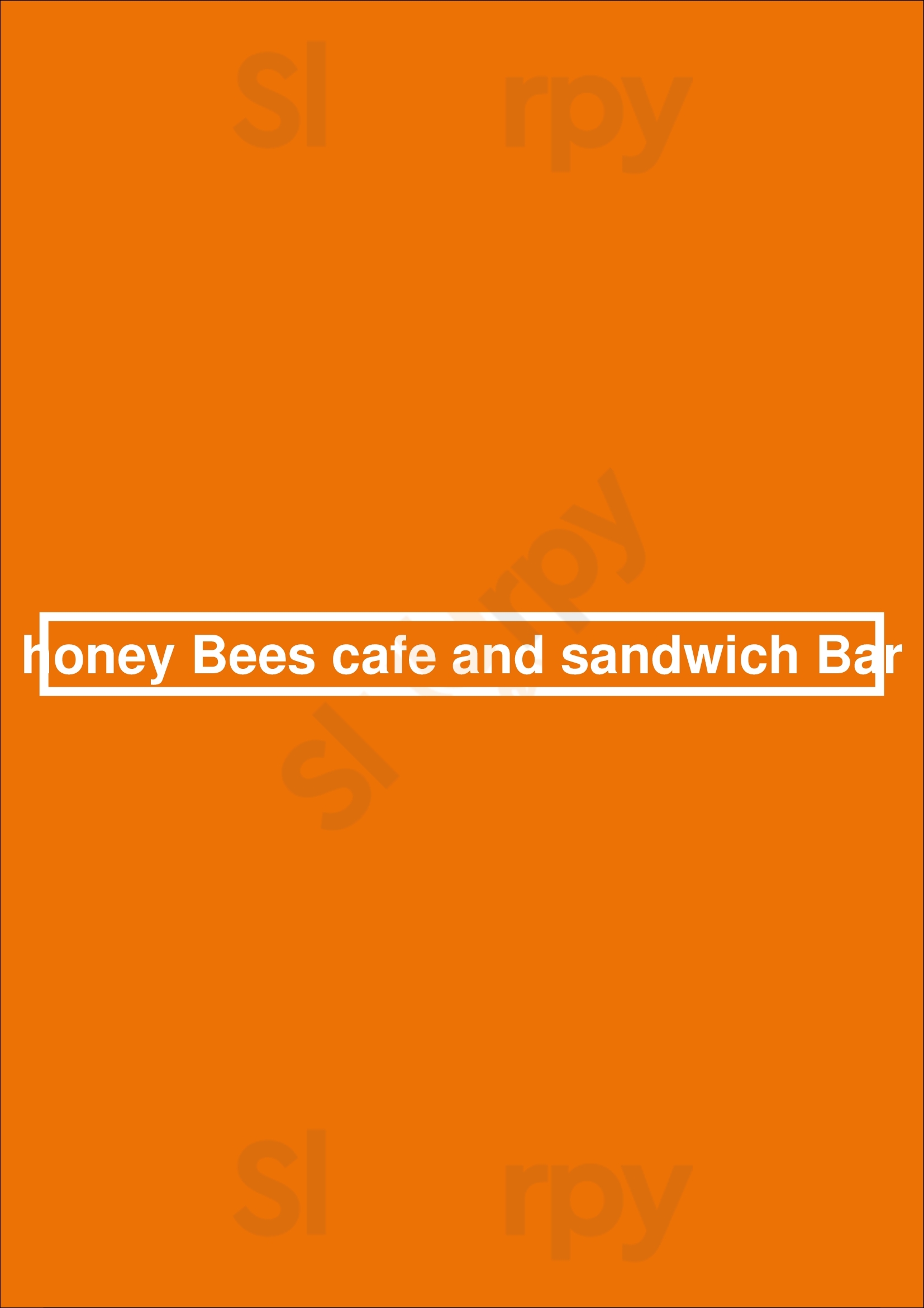 Honey Bees Cafe And Sandwich Bar Peterborough Menu - 1