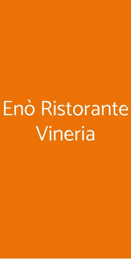 Enò Ristorante Vineria, Cagliari