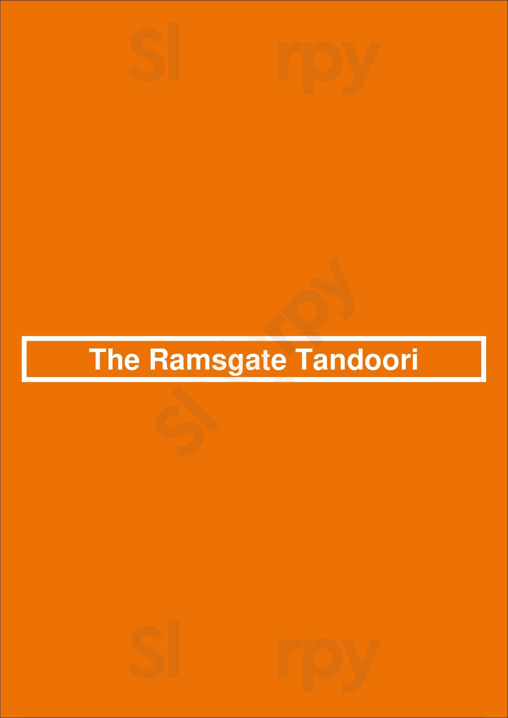 The Ramsgate Tandoori Ramsgate Menu - 1