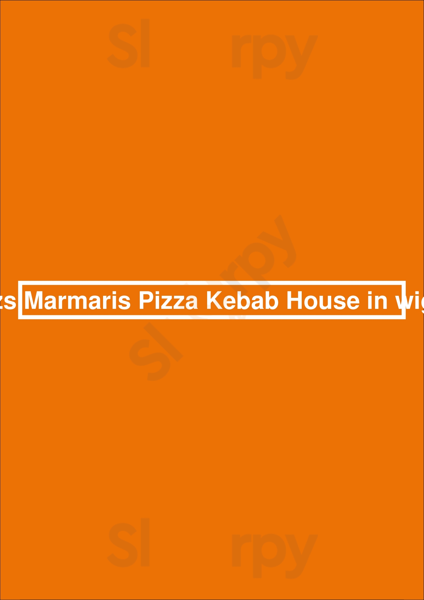 Bazs Marmaris Pizza Kebab House In Wigan Wigan Menu - 1