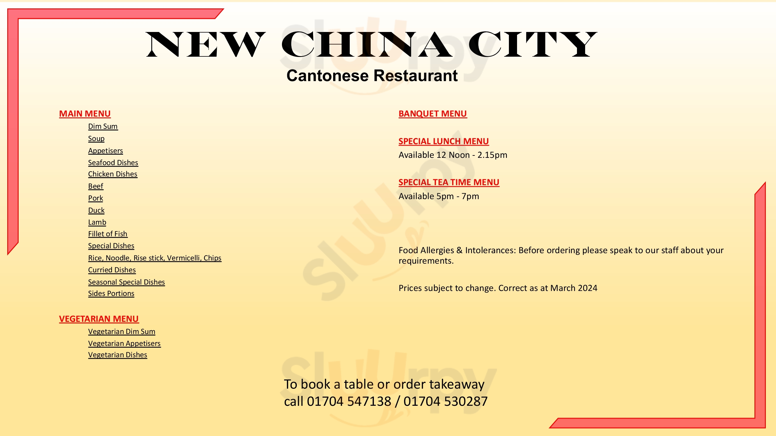 Main Menu - Southport China City Ltd