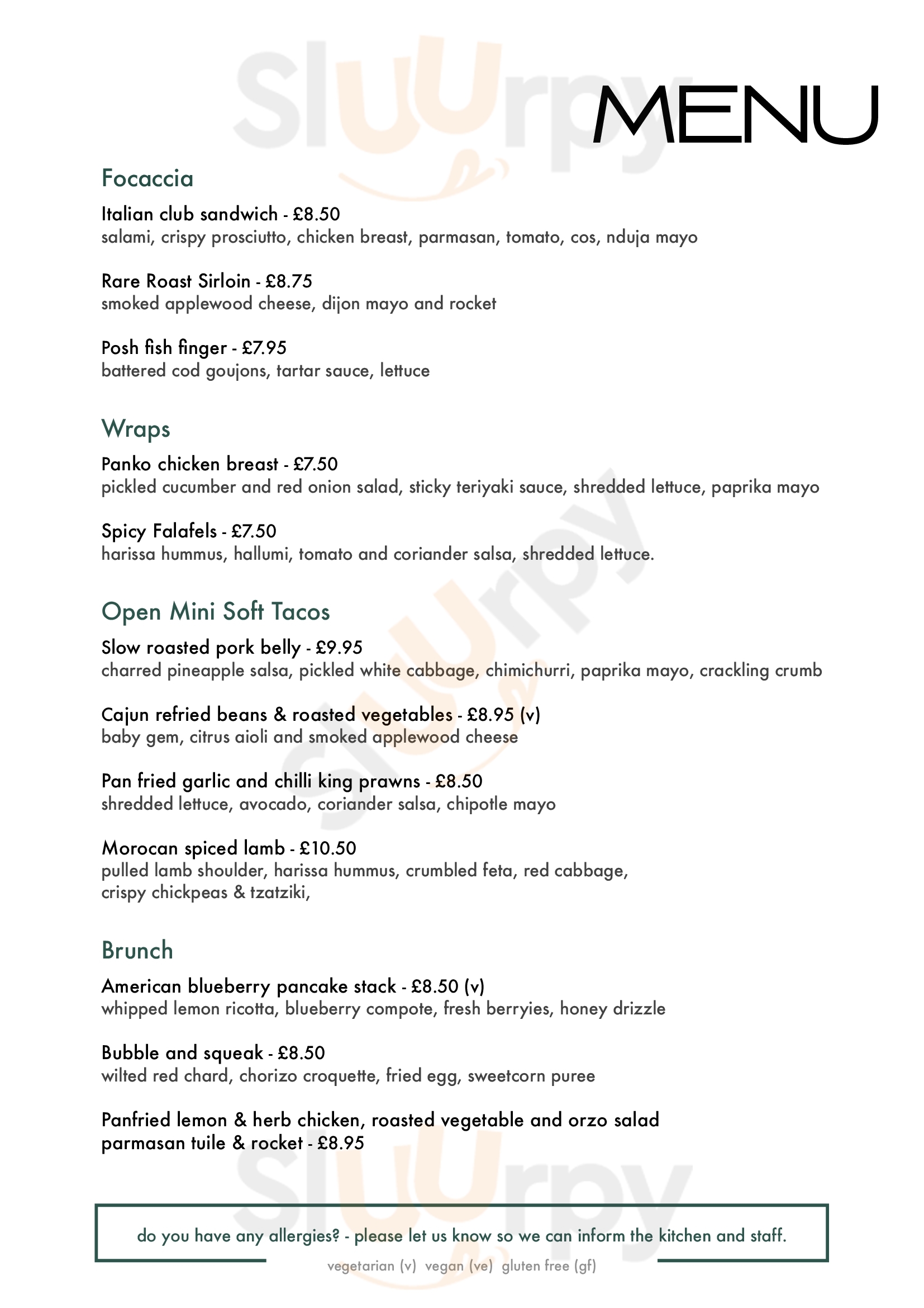 Main Menu - Lodge Coffee Kiosk