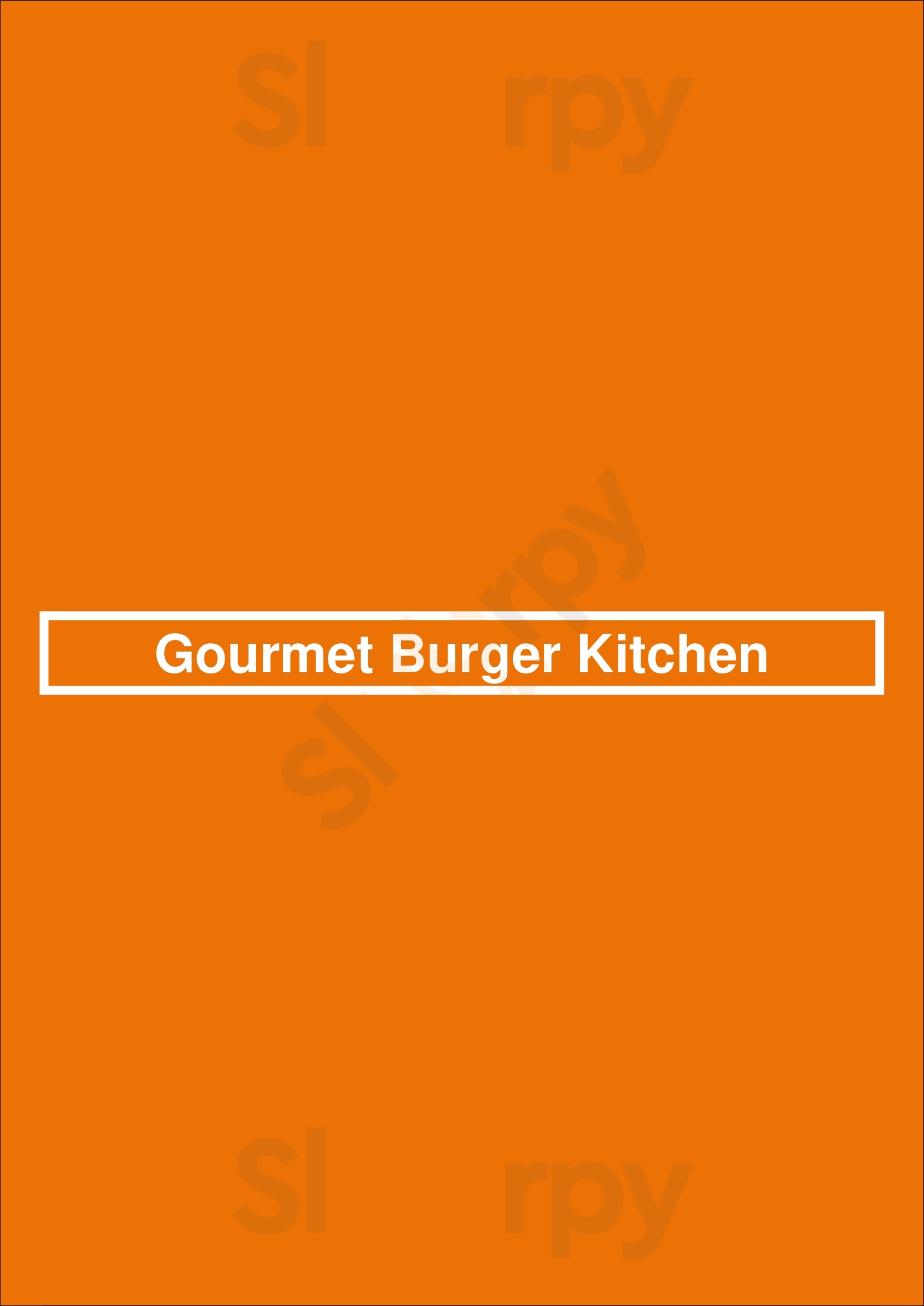 Gourmet Burger Kitchen Bath Menu - 1