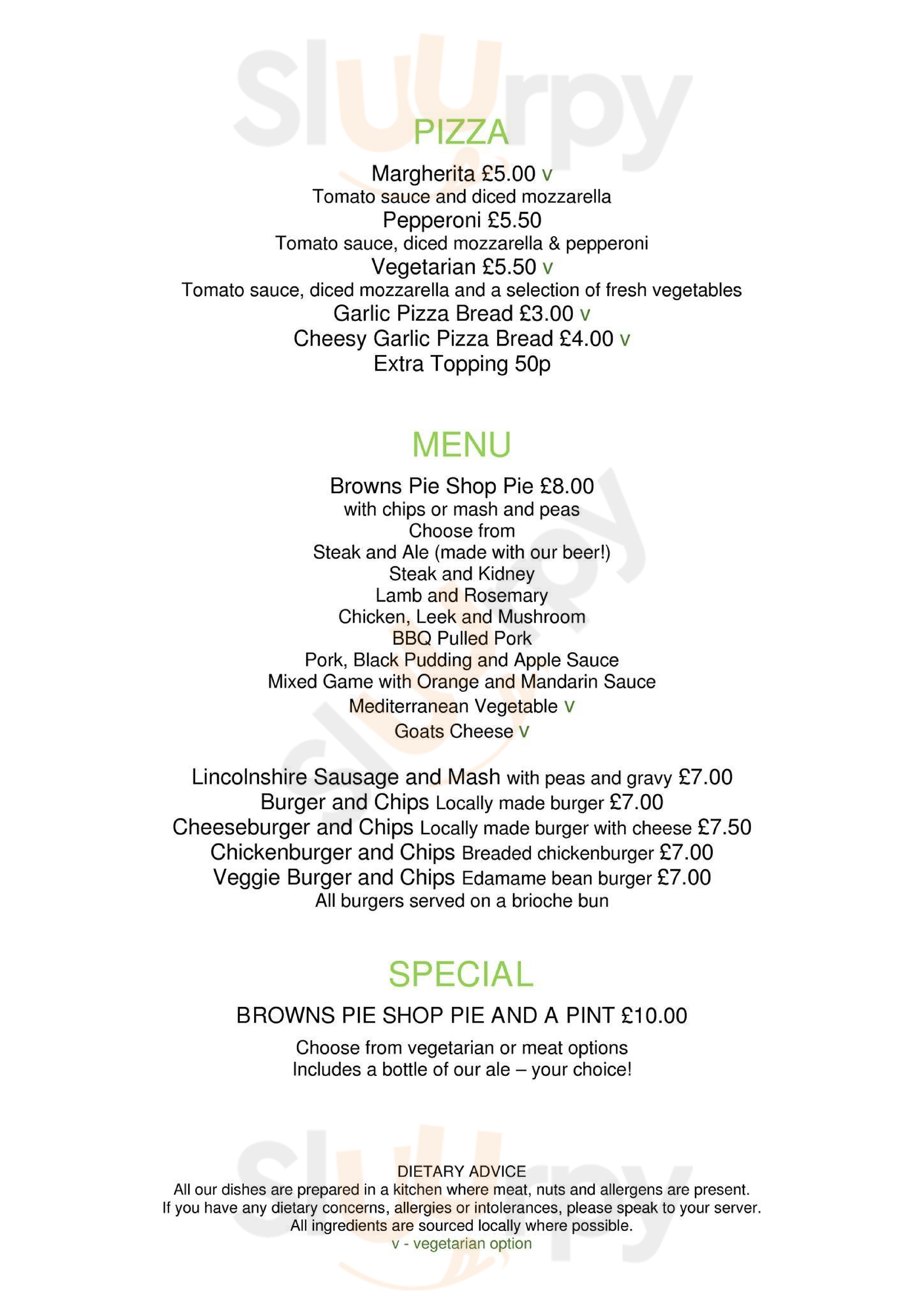 The George At Langworth Lincoln Menu - 1