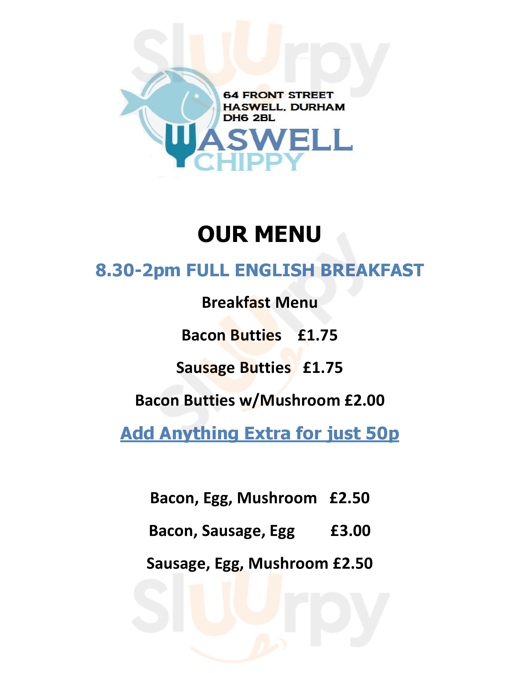 Haswell Chippie Durham Menu - 1