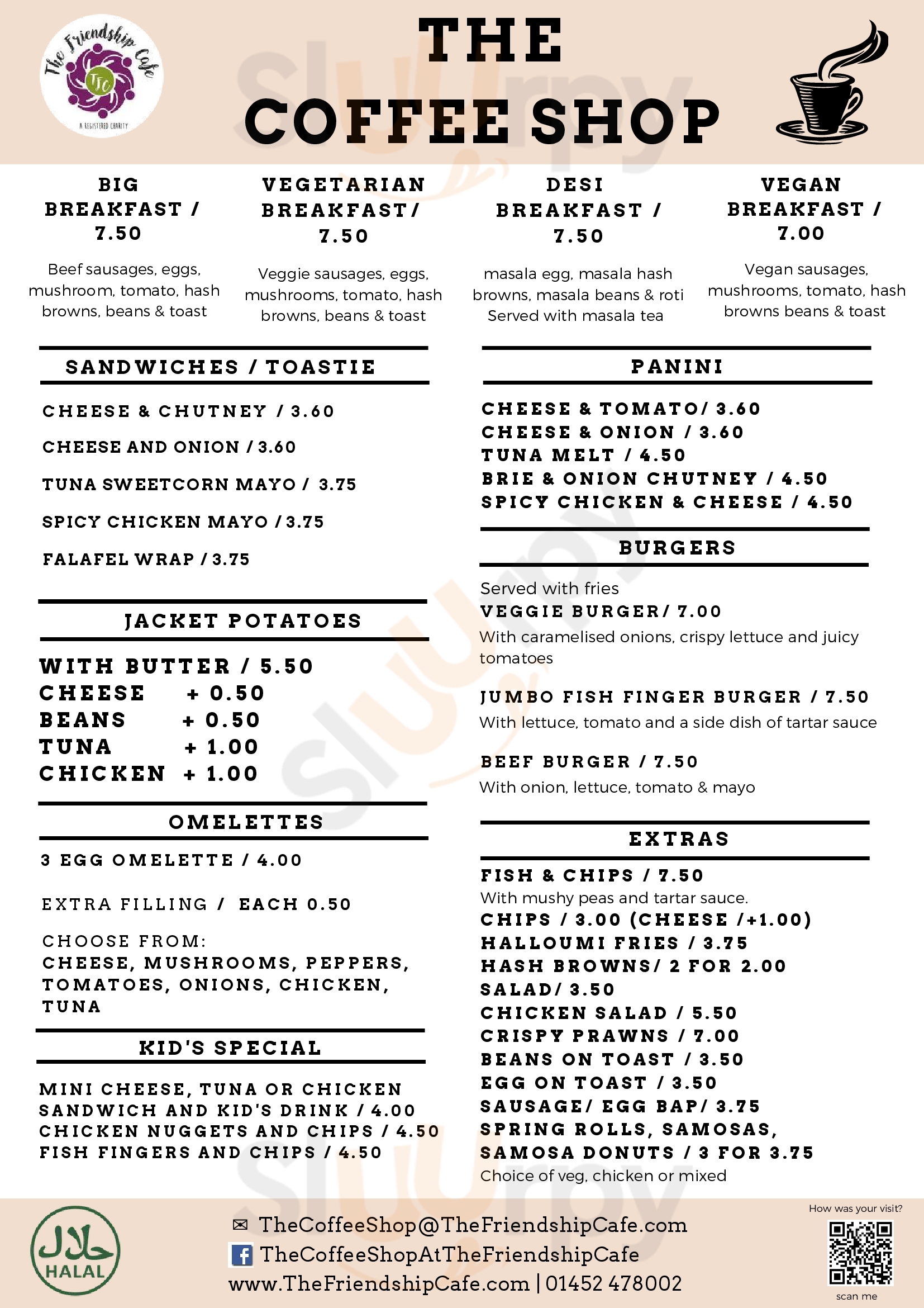 Chequers Cafe Gloucester Menu - 1