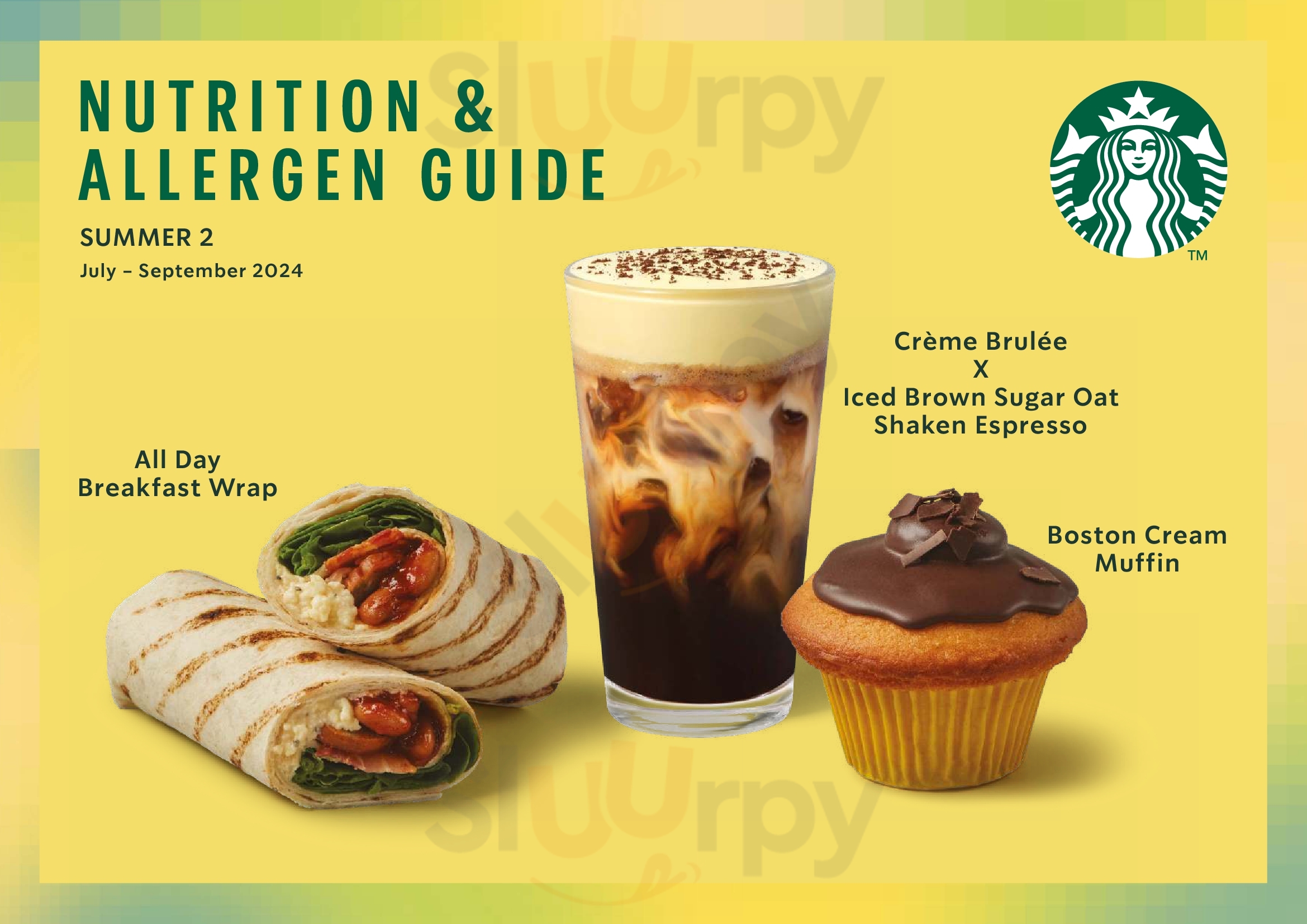 Starbucks Airside Luton Menu - 1