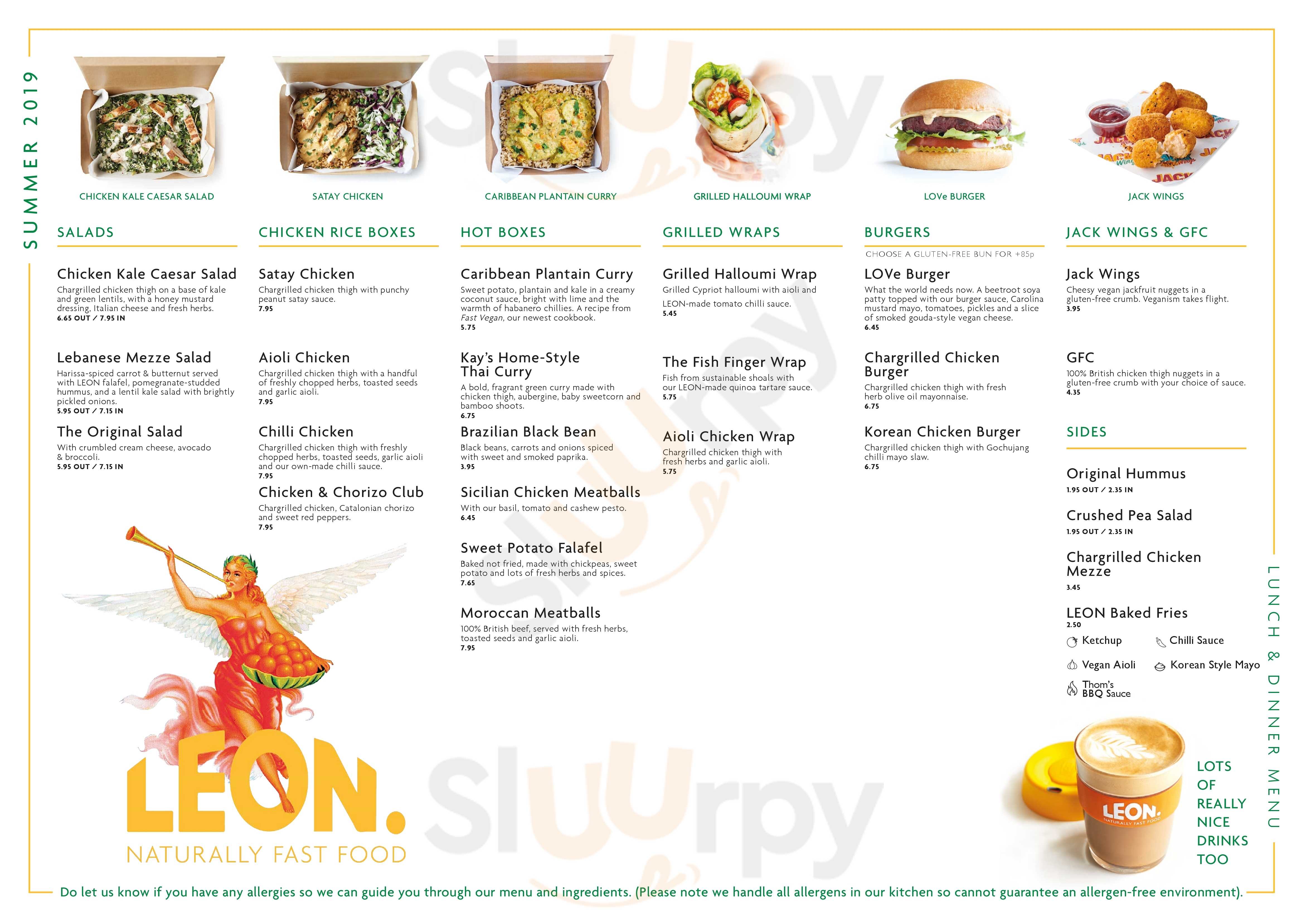 Leon Bedford Menu - 1