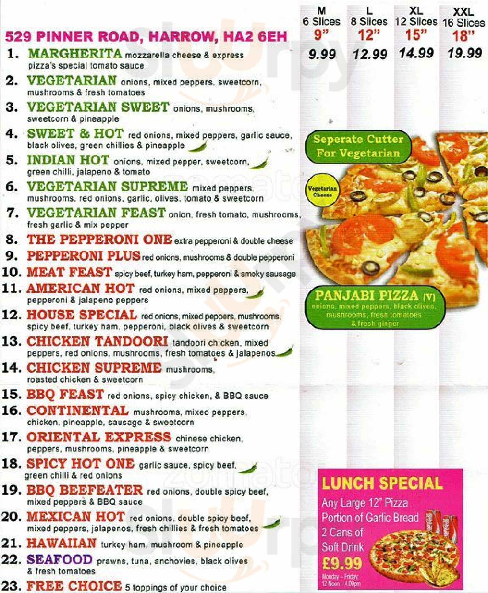 Local Express Pizza Harrow Menu - 1