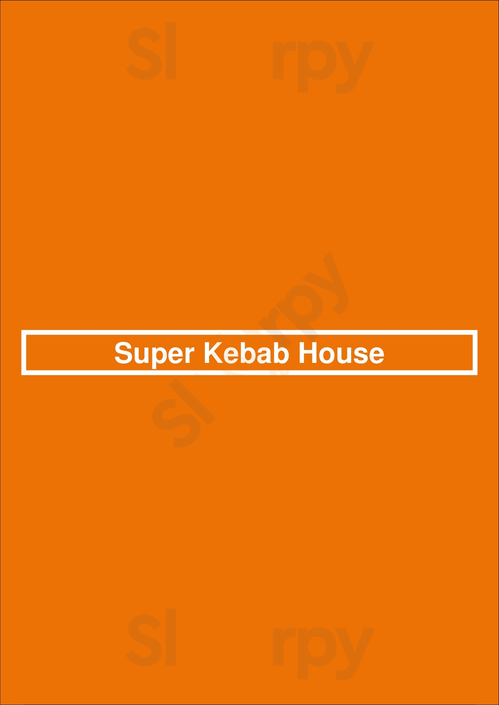 Super Kebab House Cambridge Menu - 1