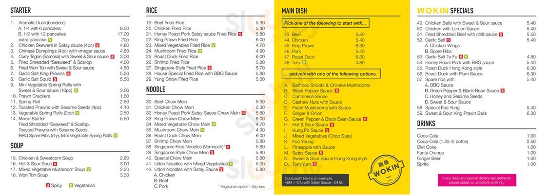 Wokin Takeaway Men Bath Main Menu Sluurpy