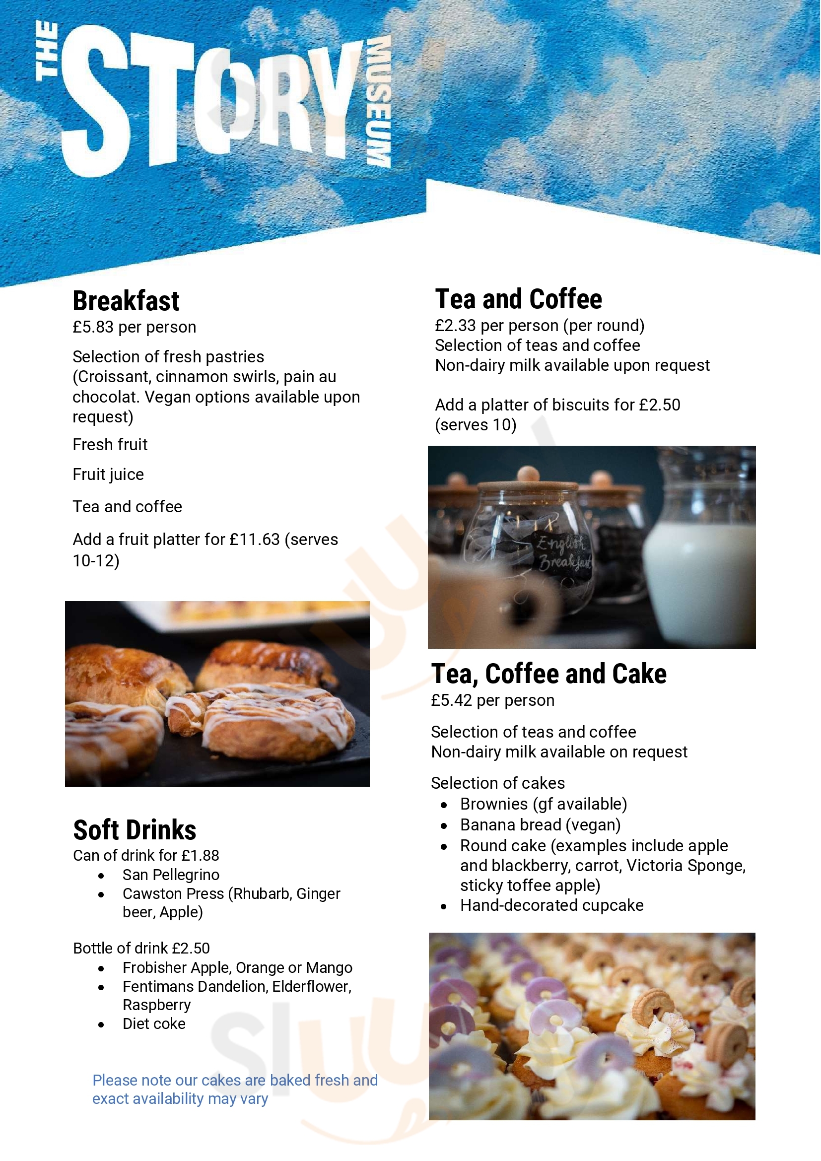 Main Menu - The Story Cafe