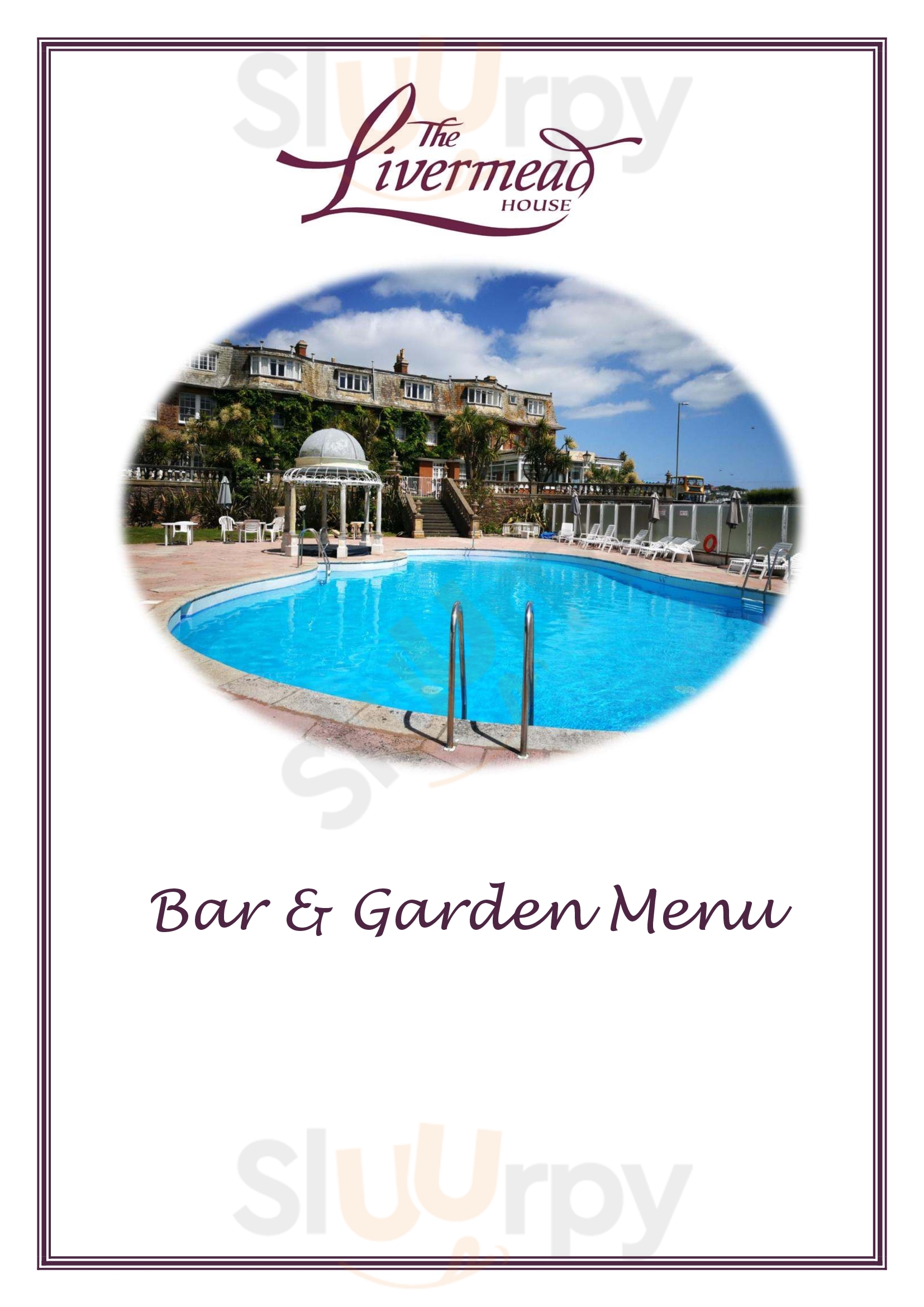 Main Menu - The Livermead House Hotel