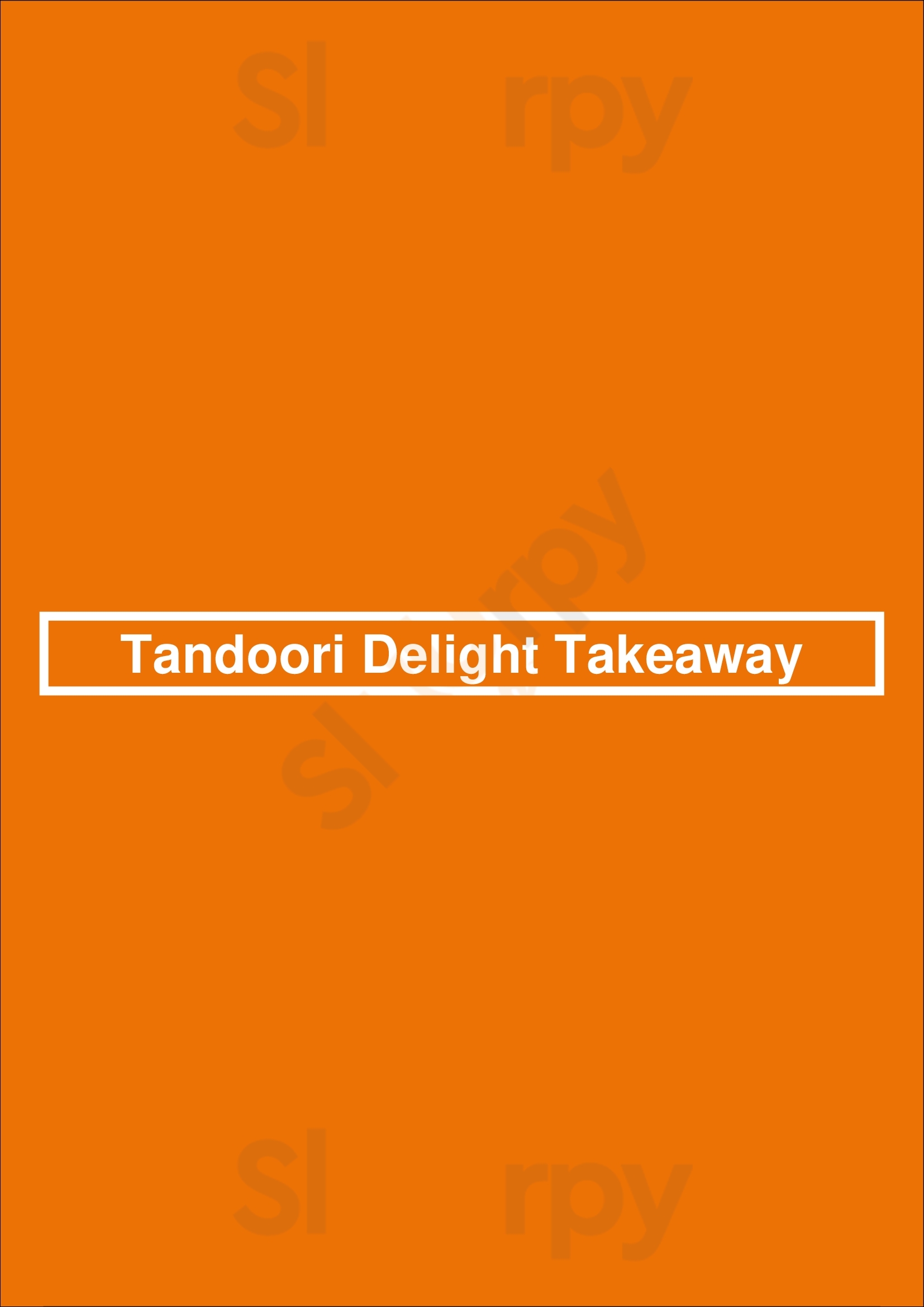 Tandoori Delight Takeaway Chesterfield Menu - 1