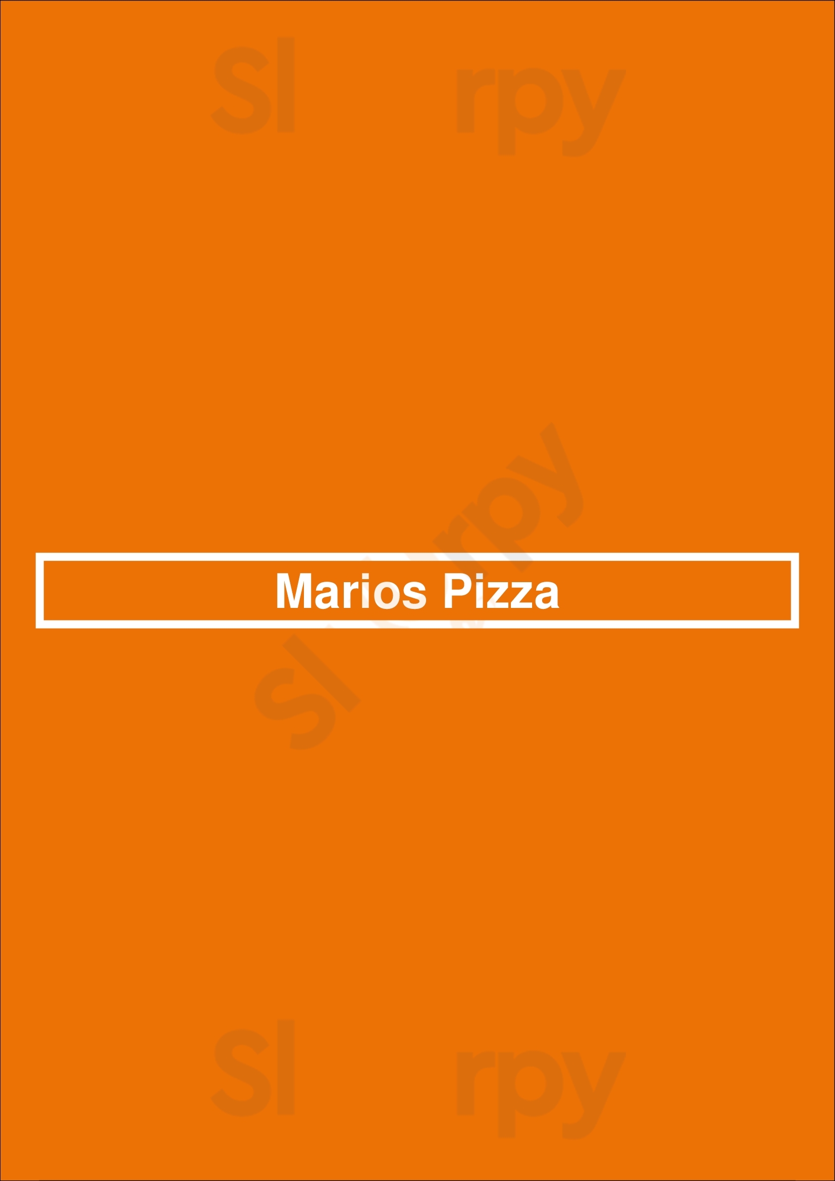 Marios Pizza Swindon Menu - 1