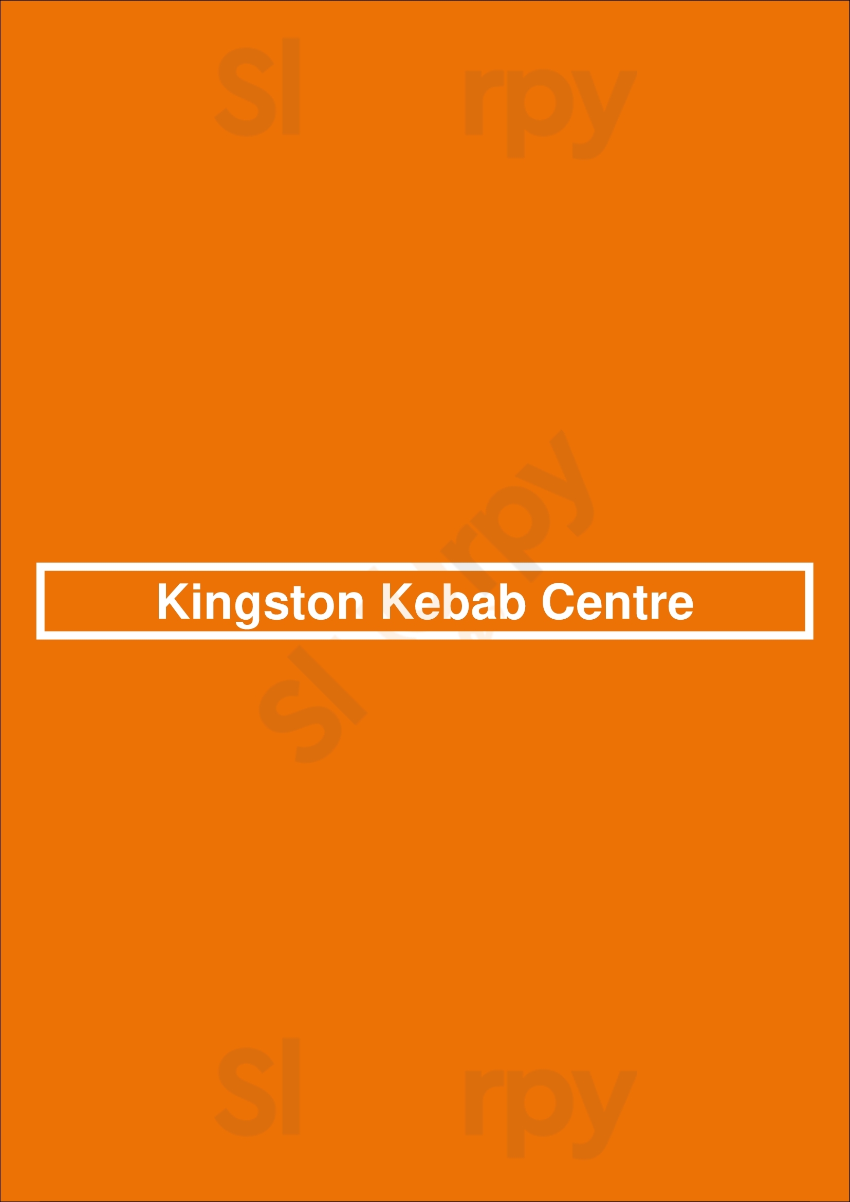 Kingston Kebab Centre Kingston upon Thames Menu - 1